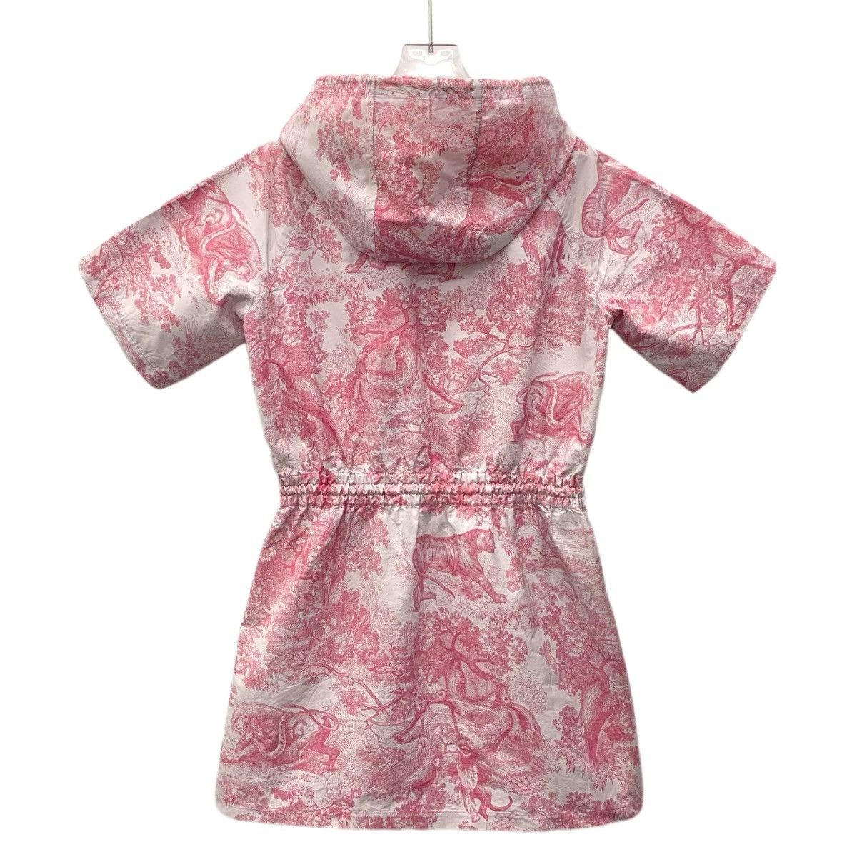 Dior Dior Pink Animal Jungle Print Hooded Short Sleeve Dress Size S / US 4 / IT 40 - 2 Thumbnail