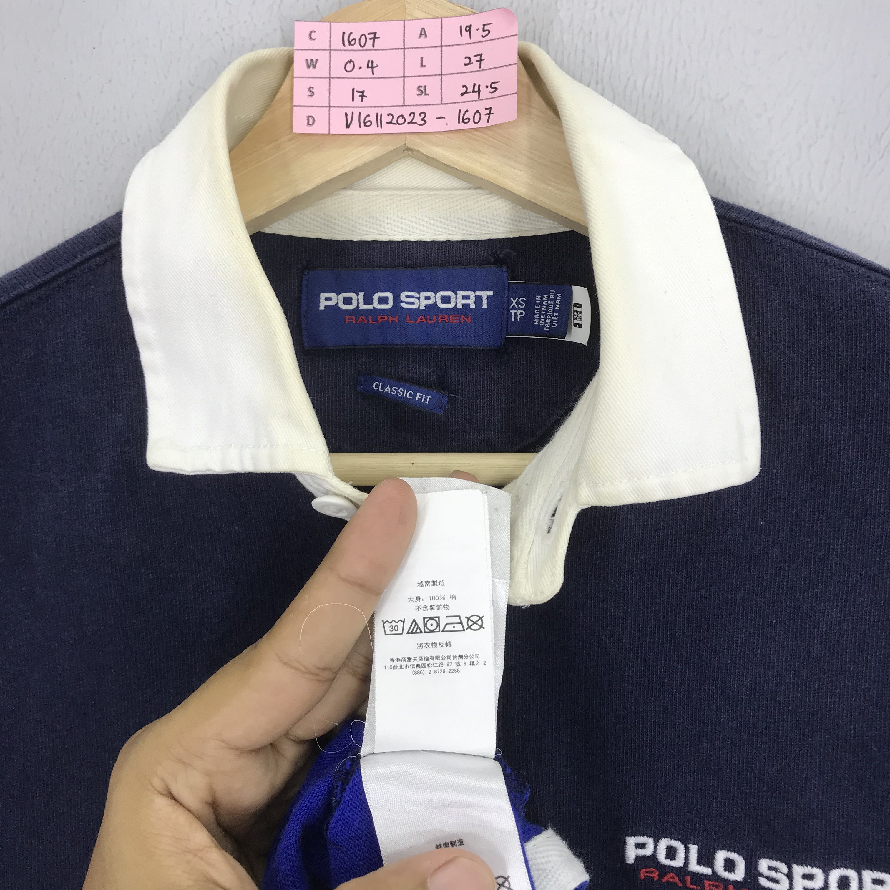 Vintage 90s Polo Ralph Lauren Rugby Shirt Big Logo Polo