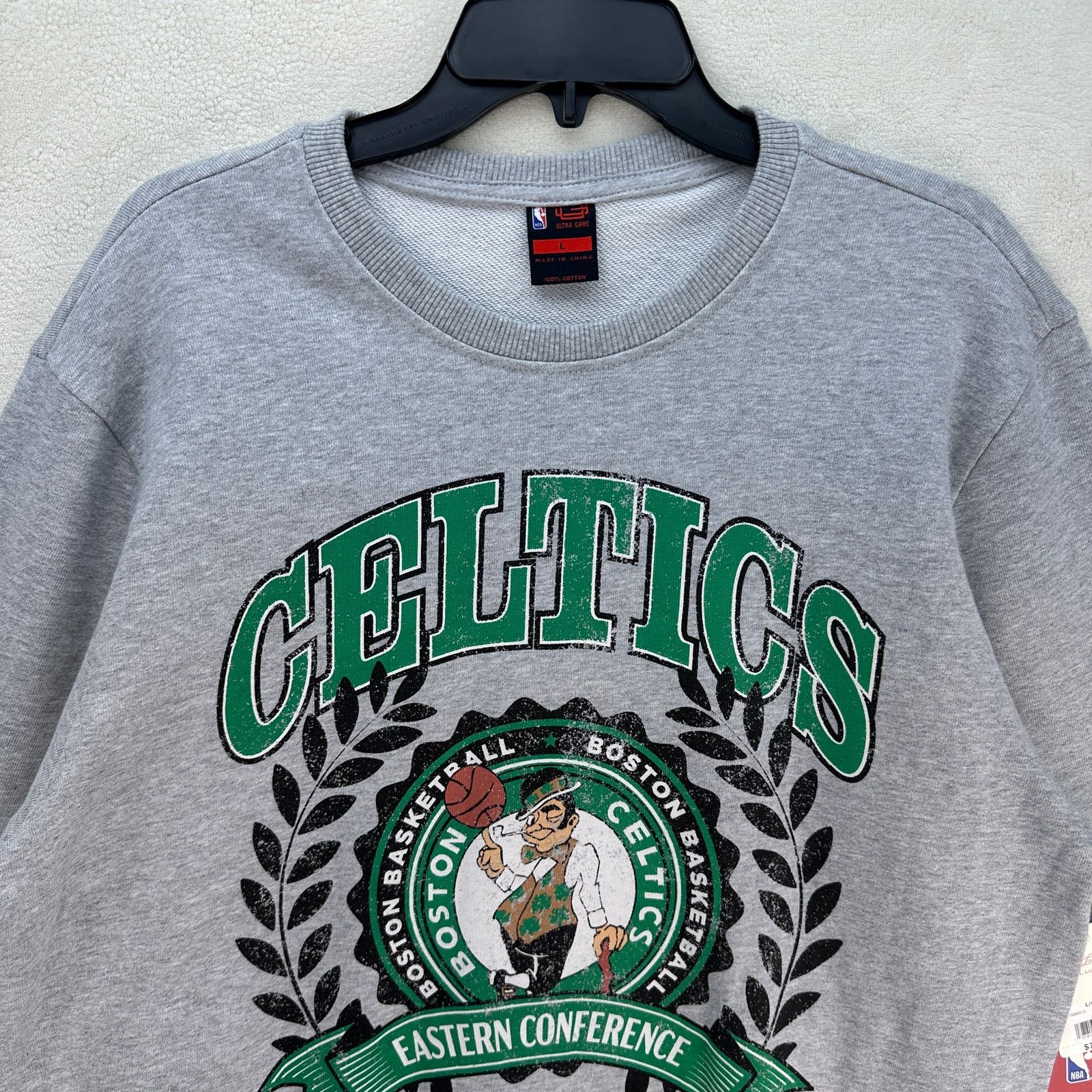 Lucky Brand LUCKY BRAND X BOSTON CELTICS LARGE NBA HEATHER GREY FLEECE Size US L / EU 52-54 / 3 - 6 Thumbnail
