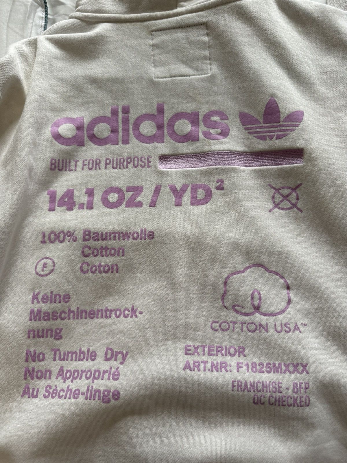Adidas [US ONLY] Adidas White/Pink Embroidered Hoodie Size US L / EU 52-54 / 3 - 5 Thumbnail