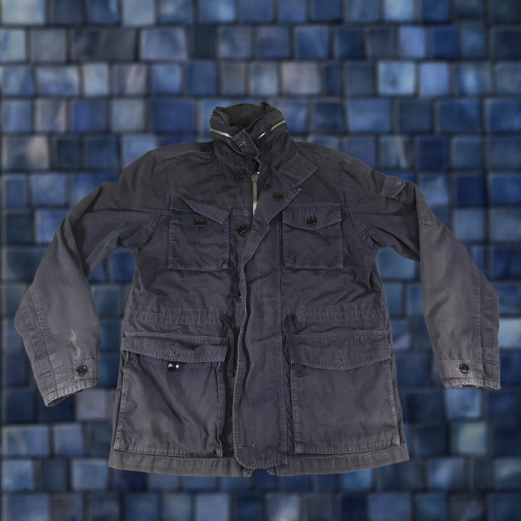 J.Crew J.CREW M65 Military Field Jacket Mens M Blue Cotton Canvas Lined Zip Pockets Stand-Up Collar Casual Outdoor Size US M / EU 48-50 / 2 - 1 Thumbnail