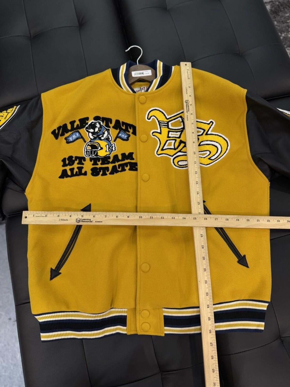 Other ValeLives Valley Leather Jacket Yellow Rare Release Size XL Size US XL / EU 56 / 4 - 9 Thumbnail