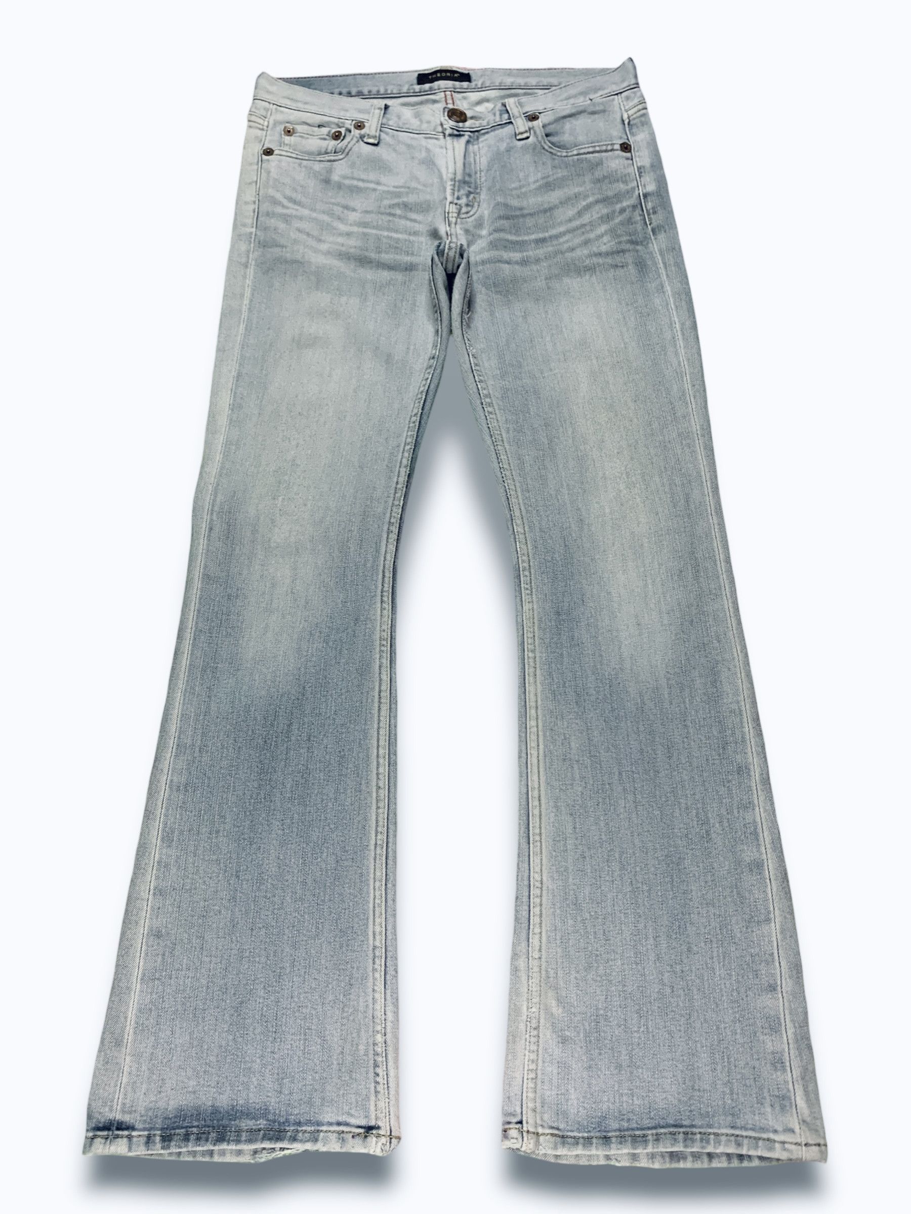 Japanese Brand Vintage Japanese Brand Light Wash Distressed Flare Jeans Size US 32 / EU 48 - 1 Thumbnail