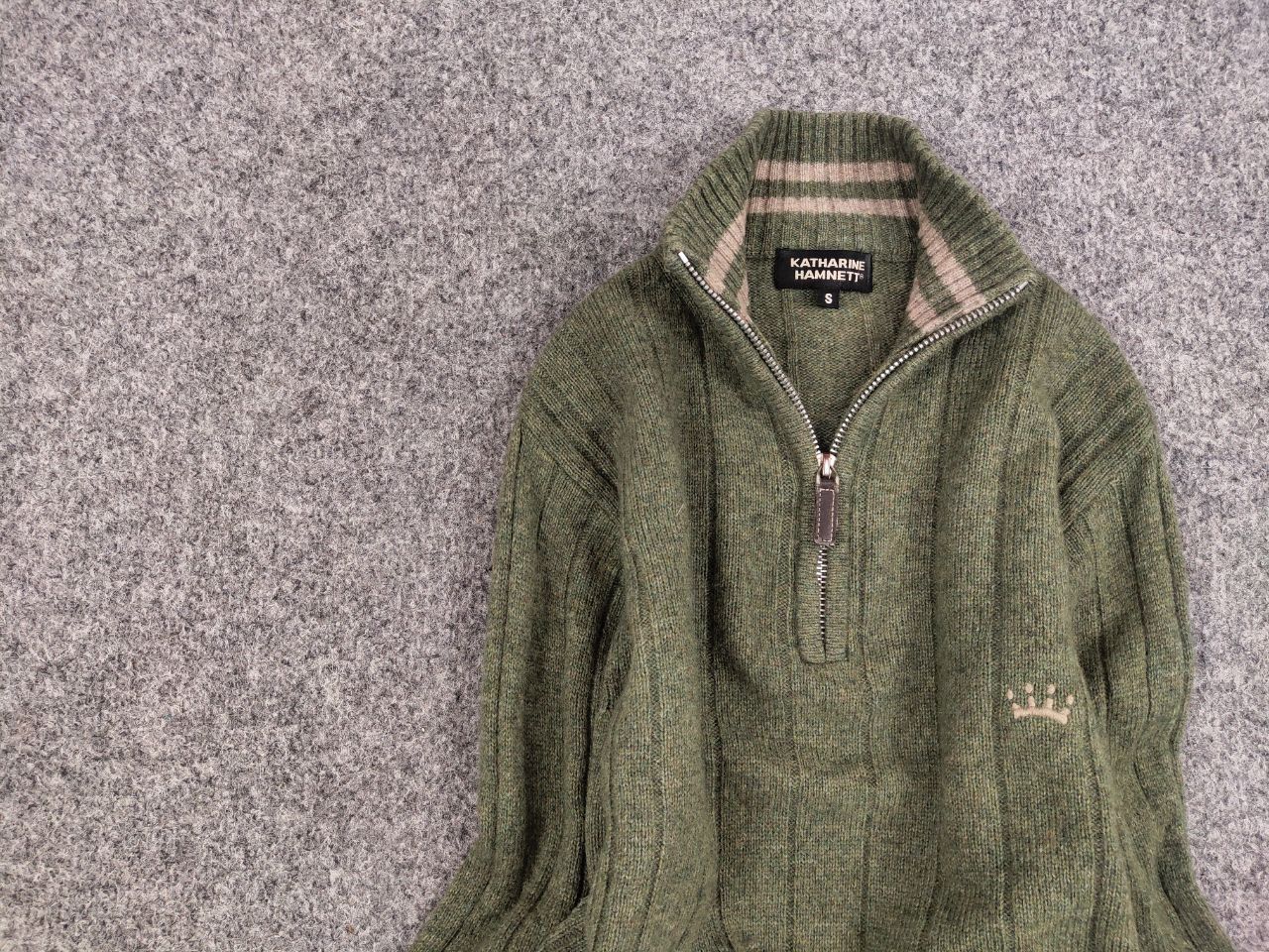 Katharine Hamnett London Vintage Katharine Hamnett Design Light Zip Wool Sweater Size US S / EU 44-46 / 1 - 11 Thumbnail