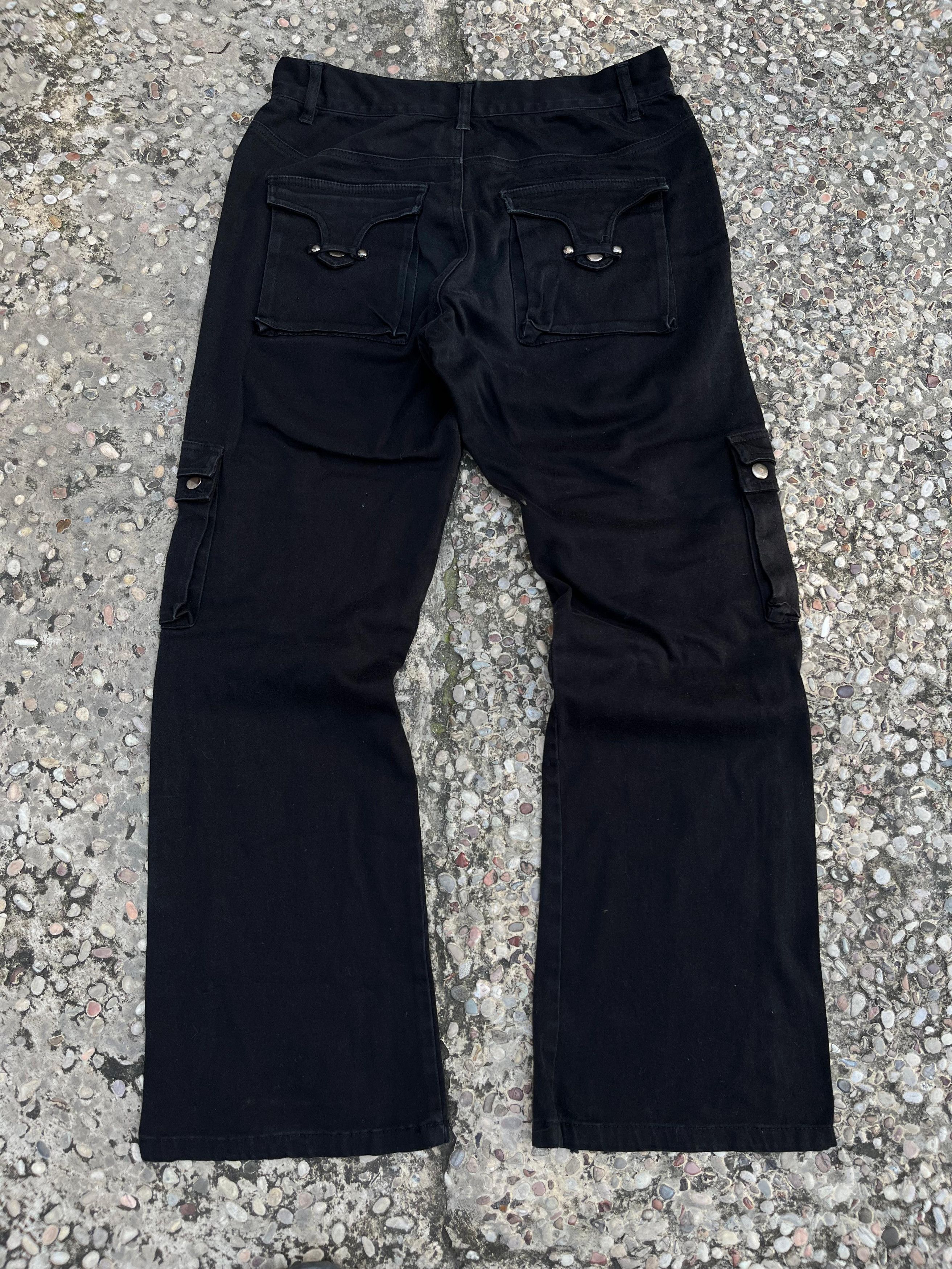 Le Grande Bleu (L.G.B.) × Tornado Mart × semanticdesign Semantic Design Flared Multipocket Pants Size US 29 - 4 Thumbnail