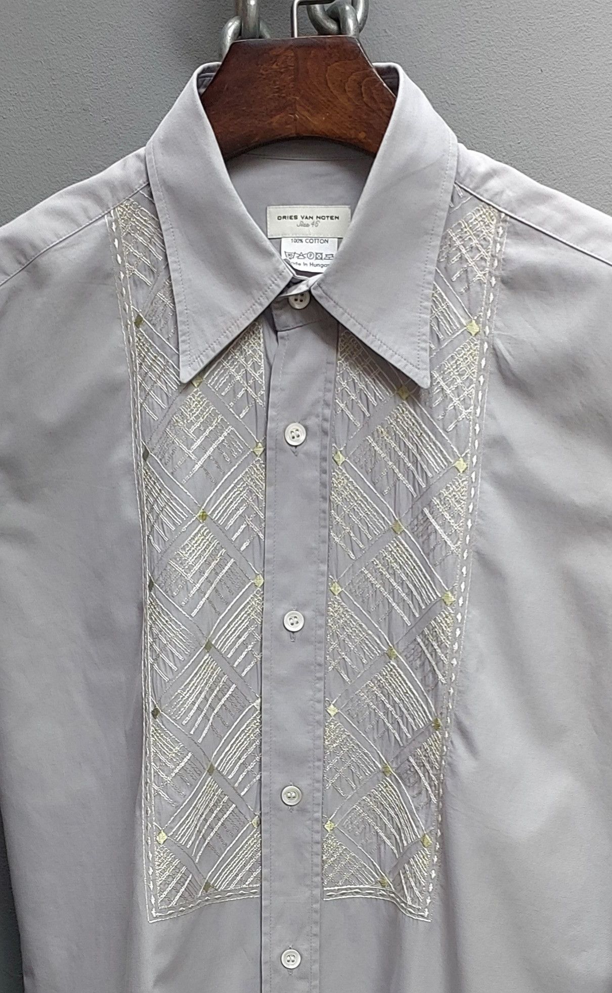 Dries Van Noten Cuff•links Embroidery Button Up