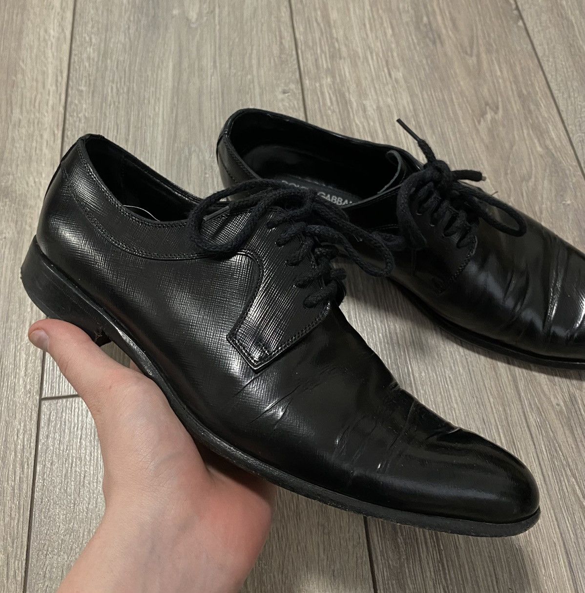 Dolce & Gabbana × Vintage Vintage Shoes Dolce Gabbana D&G Formal Oxfords Derby Loafers Size US 8.5 / EU 41-42 - 3 Thumbnail