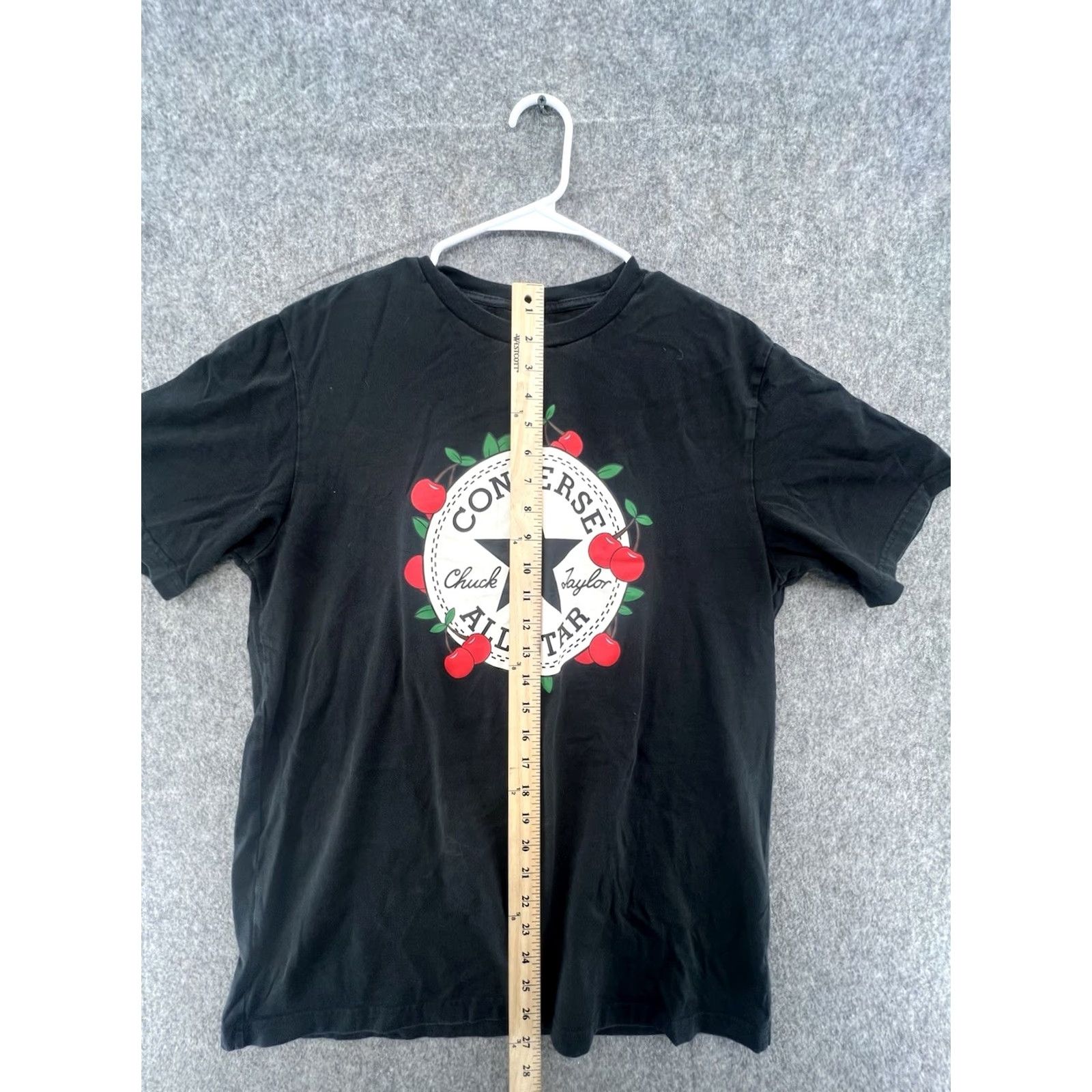 Converse Converse All Star Chuck Taylor Floral Cherries Women's Graphic T-shirt L Size L / US 10 / IT 46 - 3 Thumbnail
