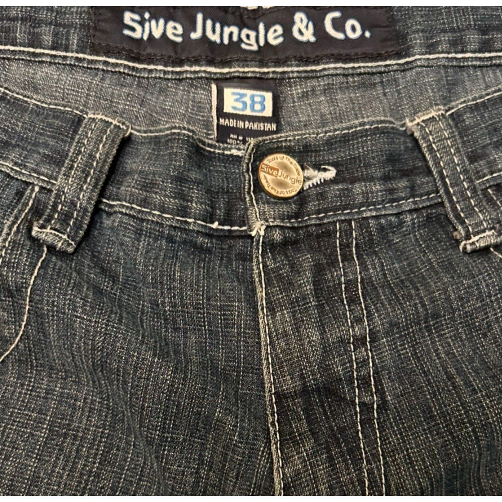 Vintage VINTAGE 5ive Jungle JNCO Baggy Jeans Shorts Skater Hip Hop Grunge Mens 38 Jorts Size US 38 / EU 54 - 3 Thumbnail