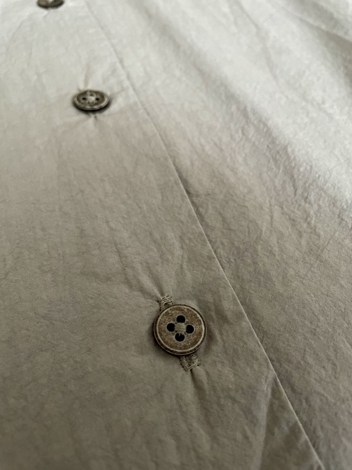 Hannibal. Hannibal. Beige Rough Paper Cotton Button Relaxed Shirt Size US L / EU 52-54 / 3 - 6 Thumbnail