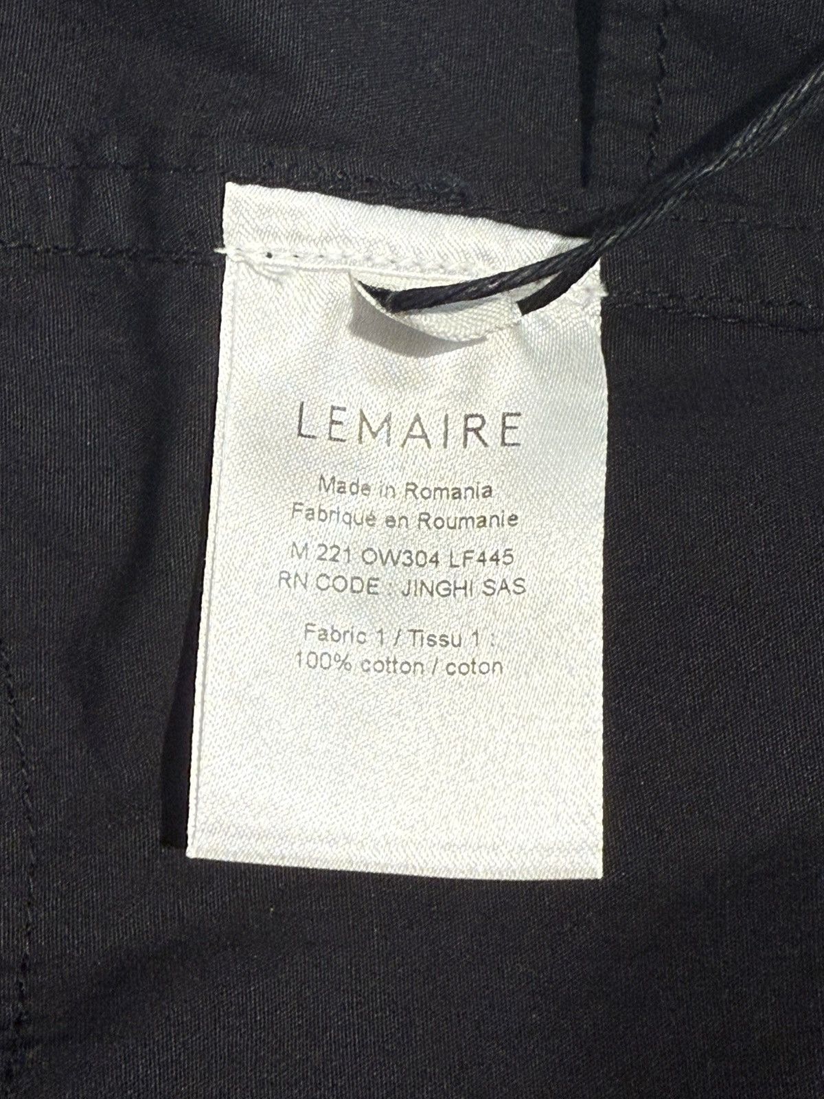 Lemaire Lemaire Black Poplin Jacket Size US S / EU 44-46 / 1 - 6 Thumbnail
