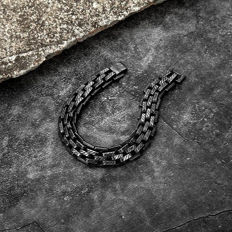 Other Punk Retro Link Chain Bracelet Wide Bangles Gift For Him Size ONE SIZE - 5 Thumbnail