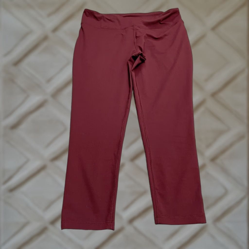 Vintage Columbia Leggings Womens XXL Red Ankle Compression Athletic Yoga Gym Run 36x28 Tight Skinny Size 40" / US 18 - 1 Thumbnail