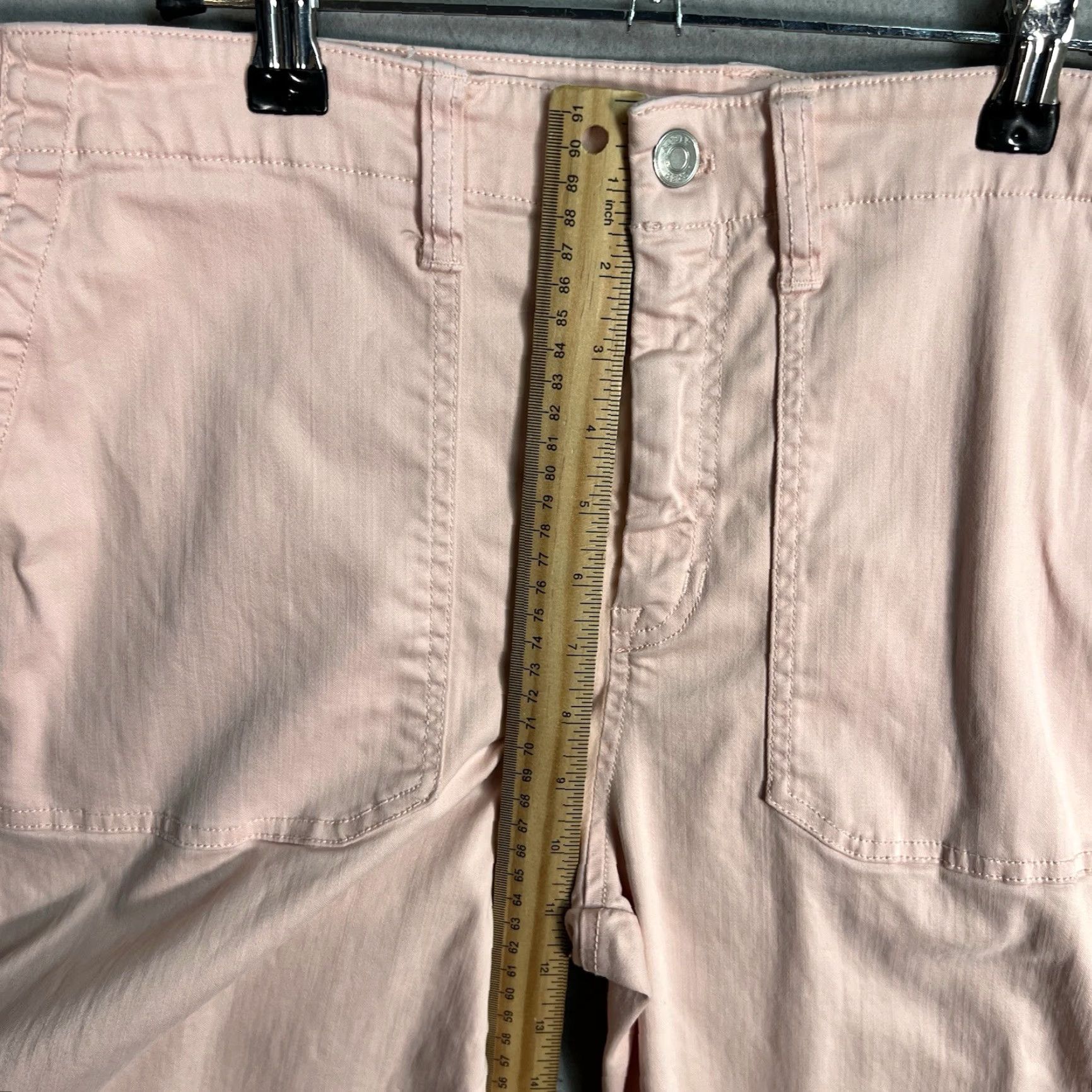J.Crew VINTAGE J.CREW Chino Pants Womens 32T Pink Skinny Fit Cotton Blend Flat Front Slim Inseam 31 in Mens Girls Size 24" / US 00 / IT 34 - 7 Thumbnail