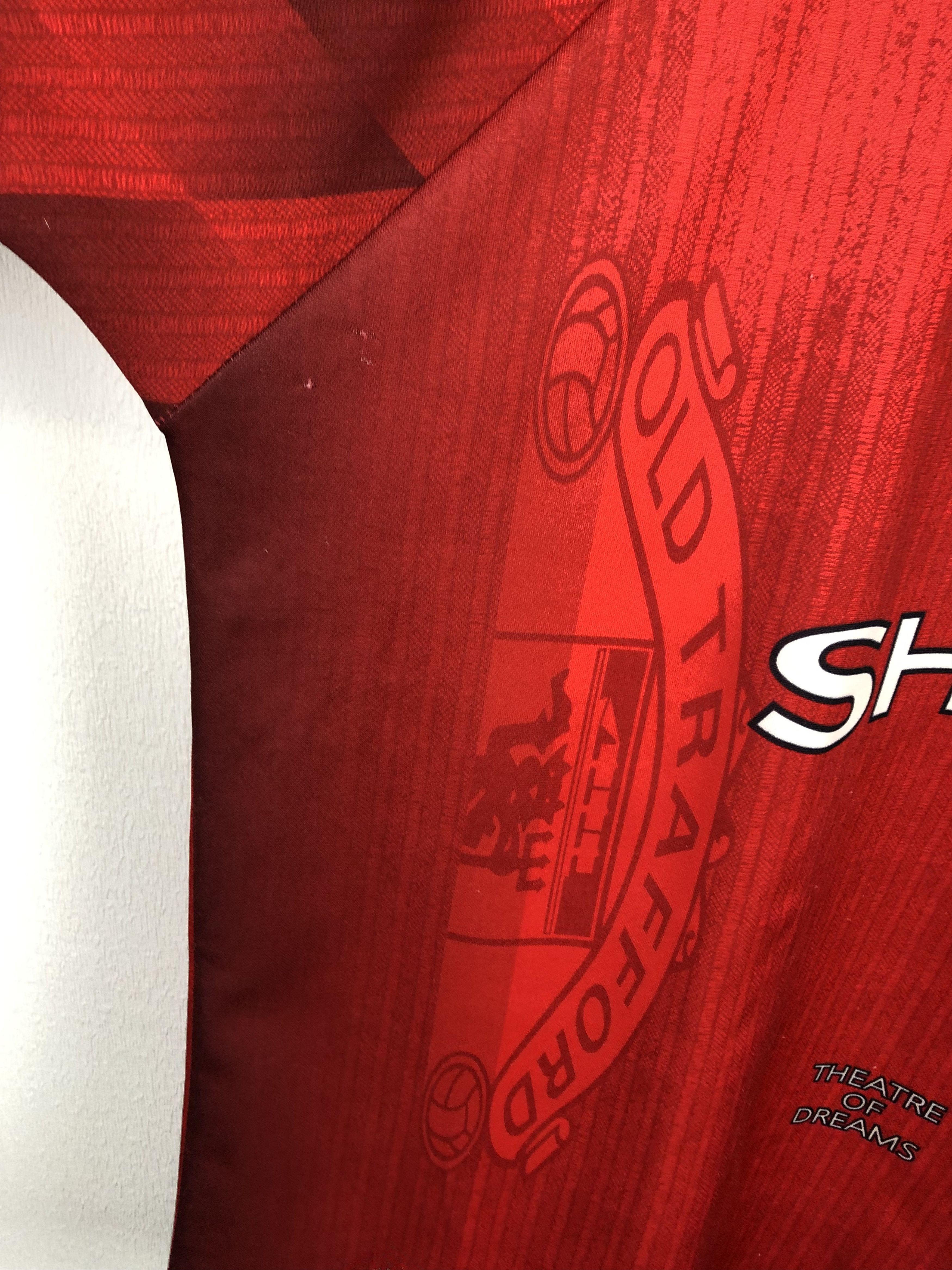 Vintage Manchester United football shirt 1996 Soccer Umbro Jersey Size US XL / EU 56 / 4 - 6 Thumbnail