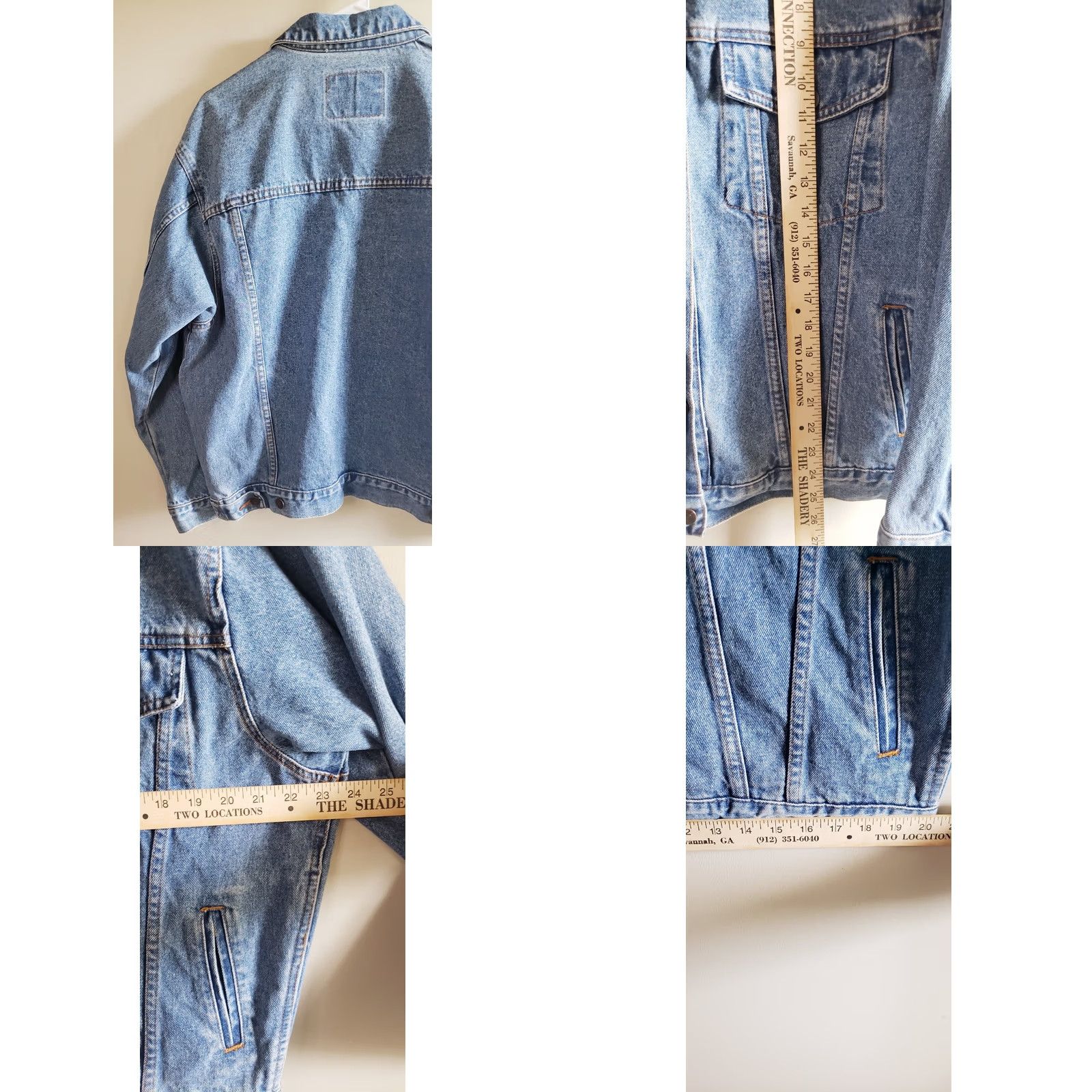 Jordache VINTAGE Jordache Denim Jean Jacket Trucker Women's Large Blue 90s Size 36" / US 14 / IT 50 - 8 Thumbnail