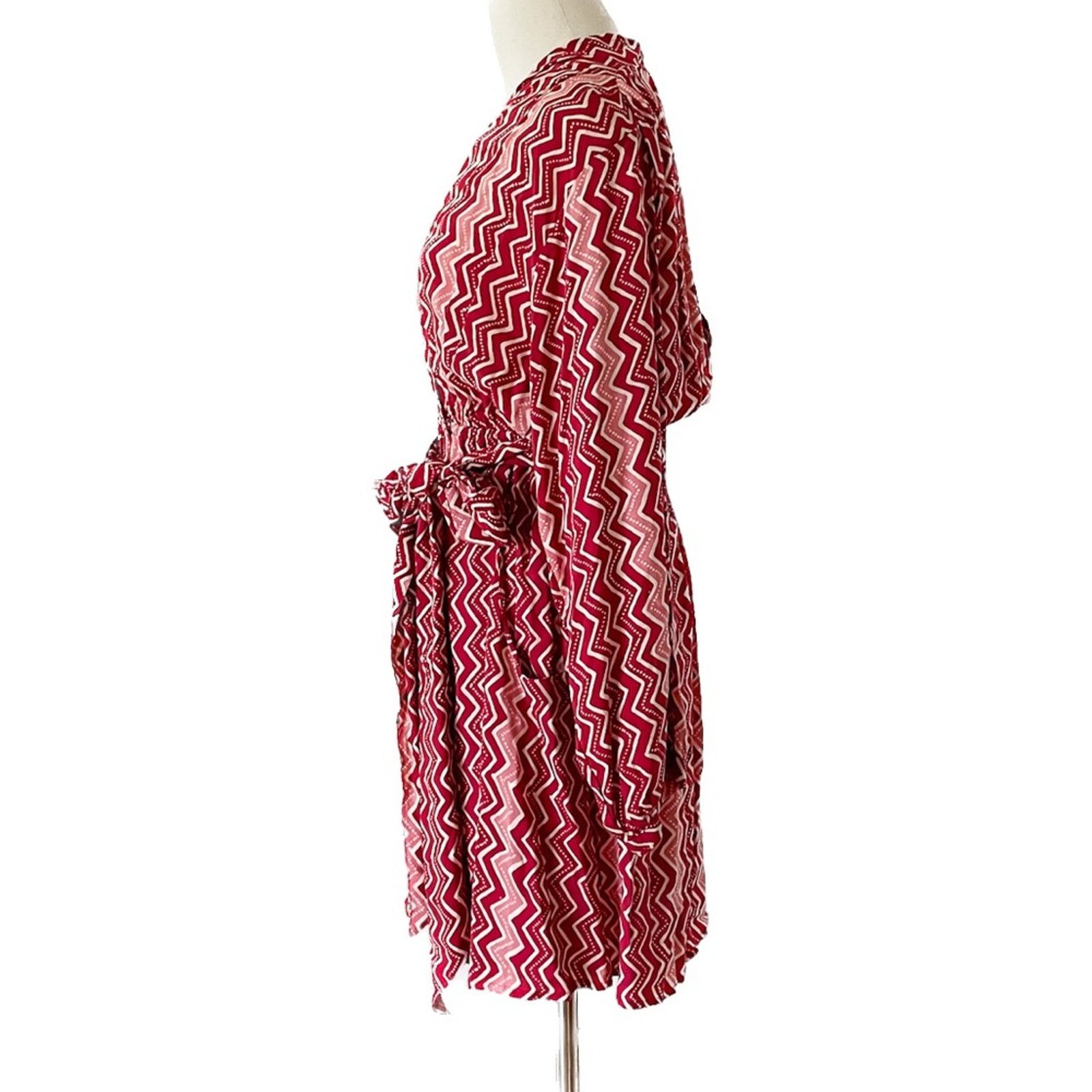 Natalie Martin Natalie Martin Nico L/S Mini batik long sleeve wrap dress M Size M / US 6-8 / IT 42-44 - 6 Thumbnail