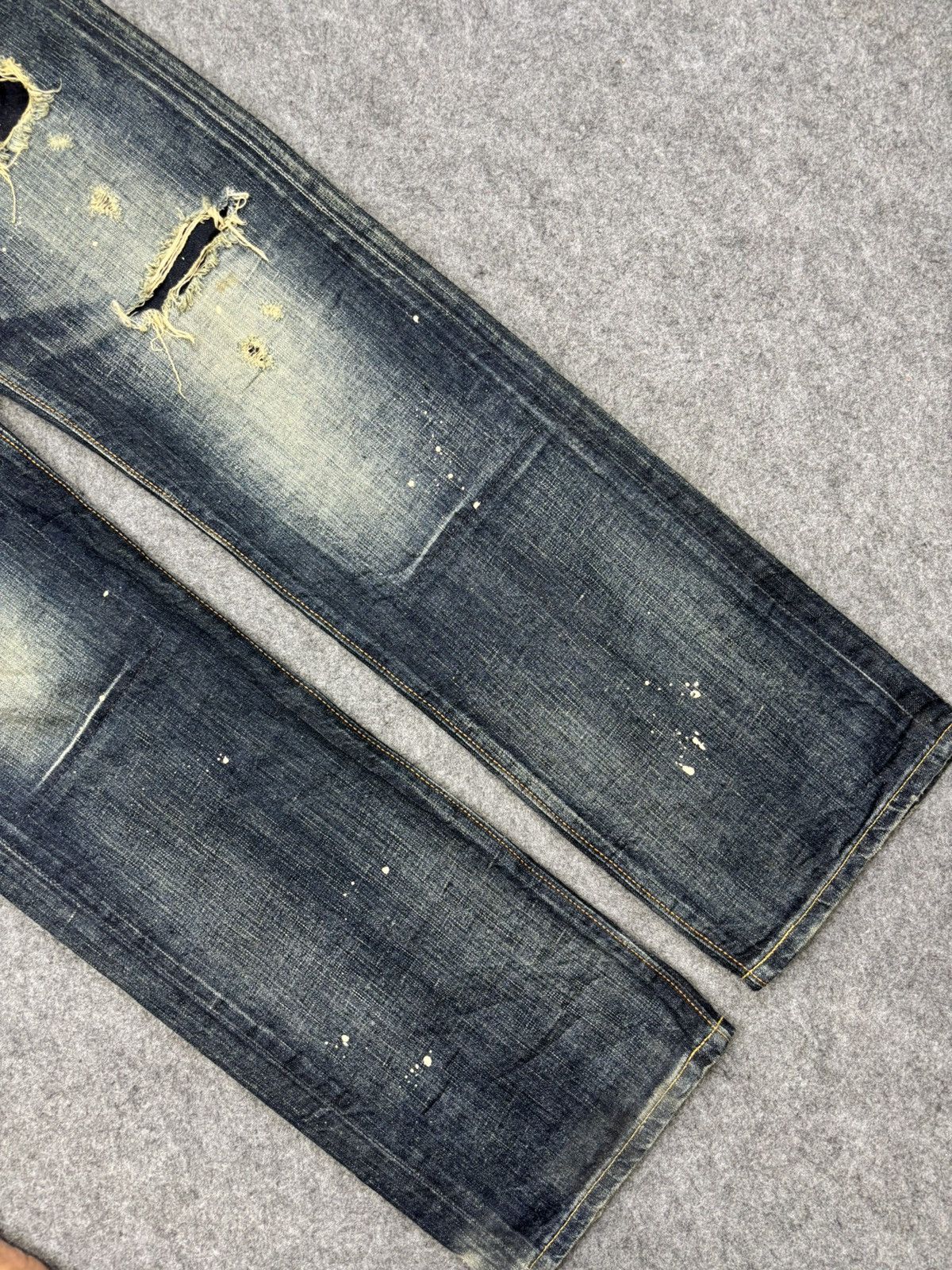 Edwin 💥Rebel Patchwork💥Edwin Painter Distressed Denim F772 Size US 32 / EU 48 - 12 Thumbnail