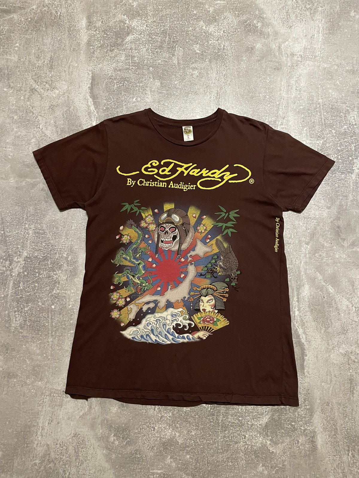 Ed Hardy × Vintage Vintage Ed Hardy Japan Style T-Shirt Y2K Size US L / EU 52-54 / 3 - 1 Thumbnail