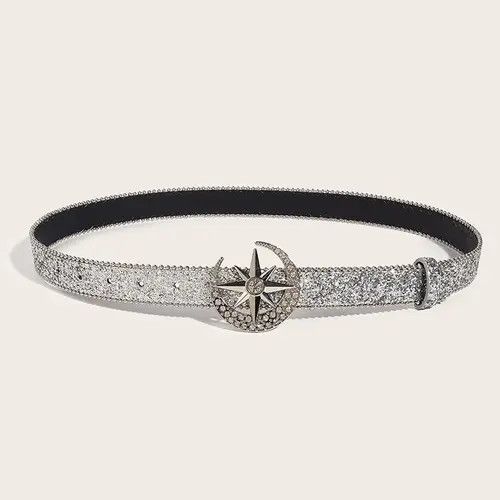 Vintage Moon Rhinestone Belt Size ONE SIZE - 2 Thumbnail