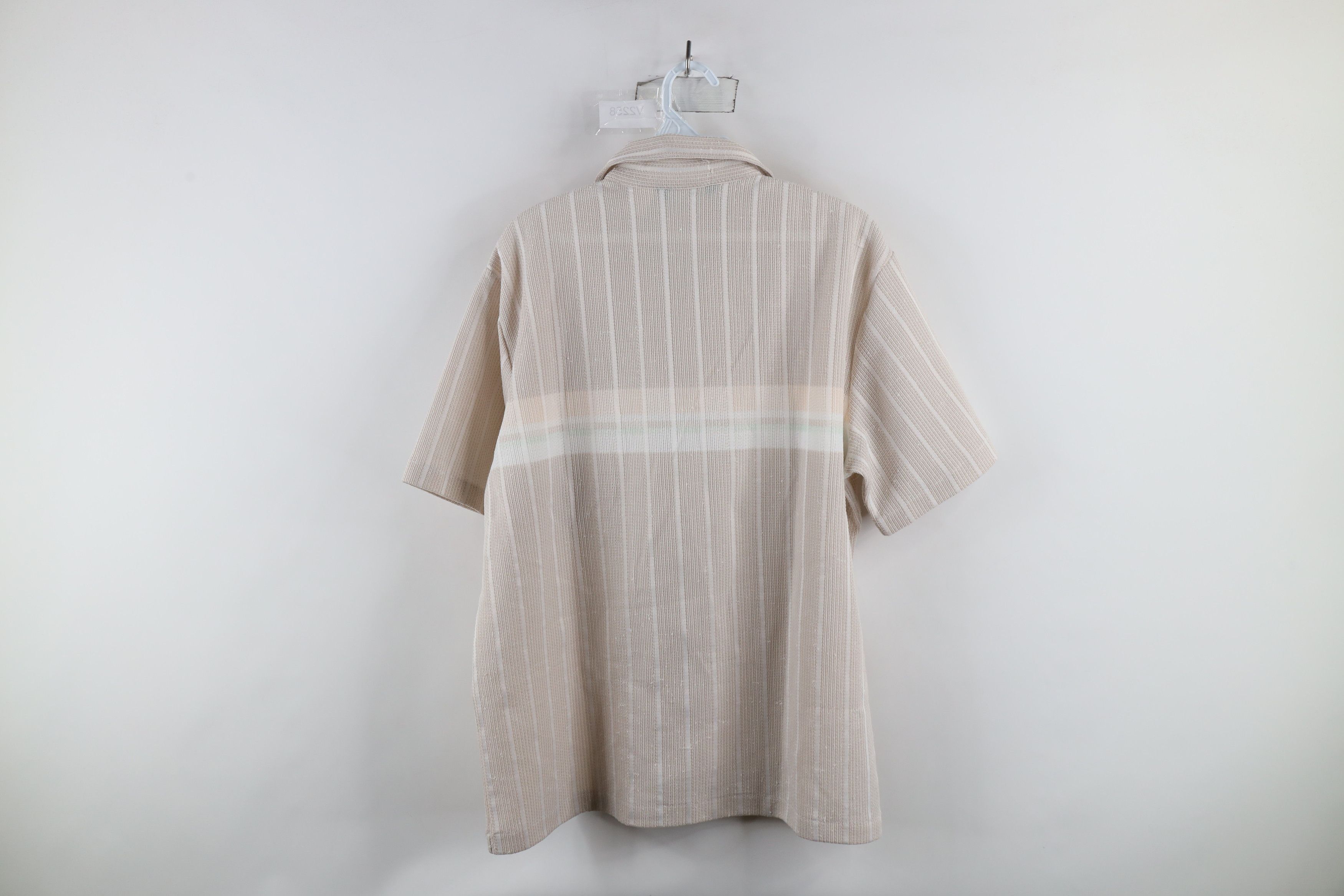 Vintage Vintage 70s Streetwear Knit Pastel Striped Polo Shirt USA Size US XL / EU 56 / 4 - 9 Thumbnail