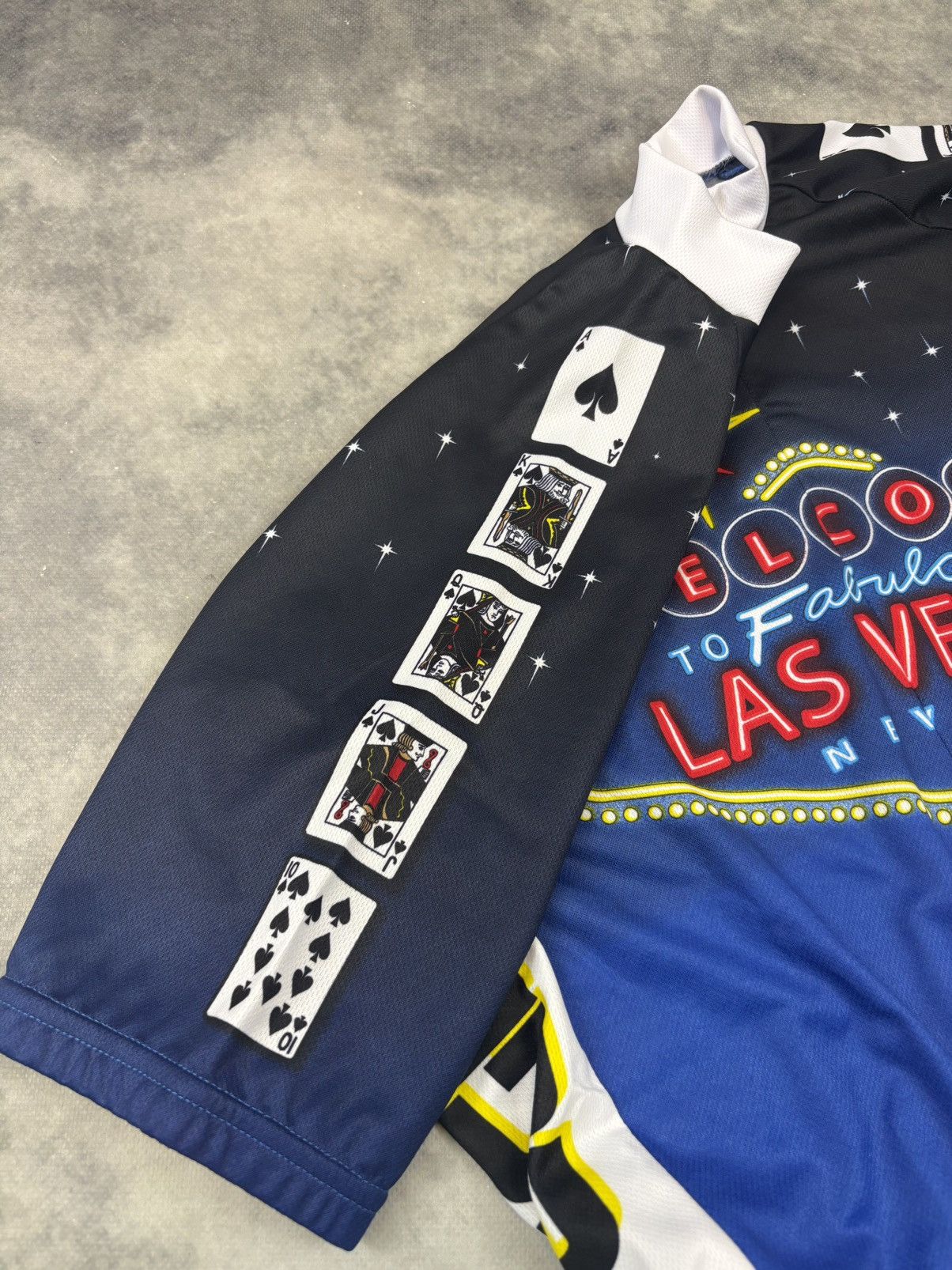 Japanese Brand Vintage Biker Jersey tshirt Las Vegas Casino Gabber Rave 90s Size US L / EU 52-54 / 3 - 3 Thumbnail