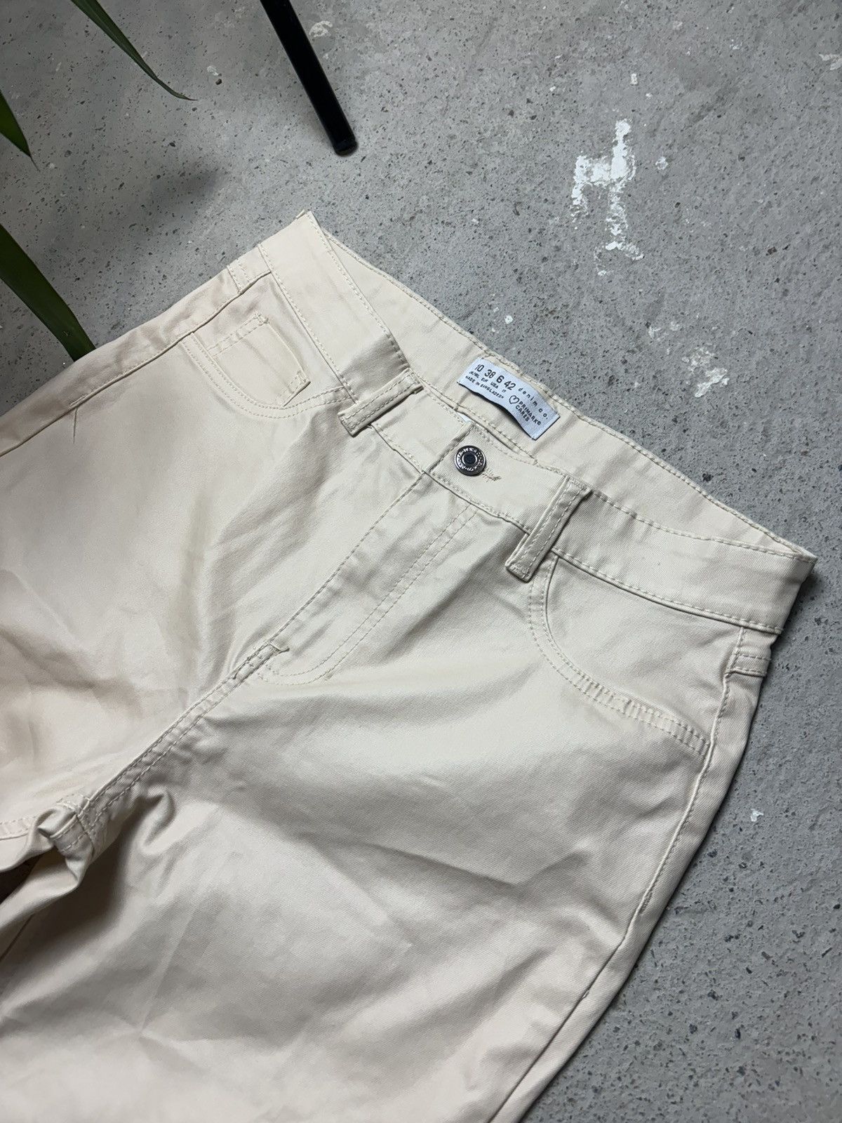 Designer × Vintage Vintage beige Primark leather style slim jeans Size 26" / US 2 / IT 38 - 2 Thumbnail