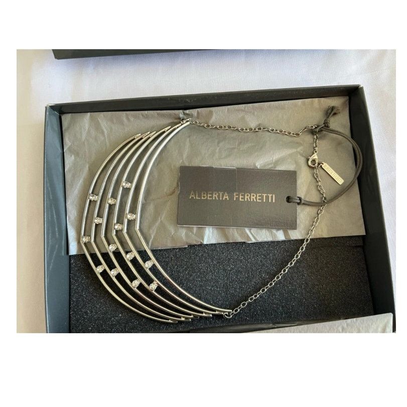 Alberta Ferretti AW20 Alberta Ferretti Crystal-Embellished Strass Necklace Size ONE SIZE - 11 Thumbnail