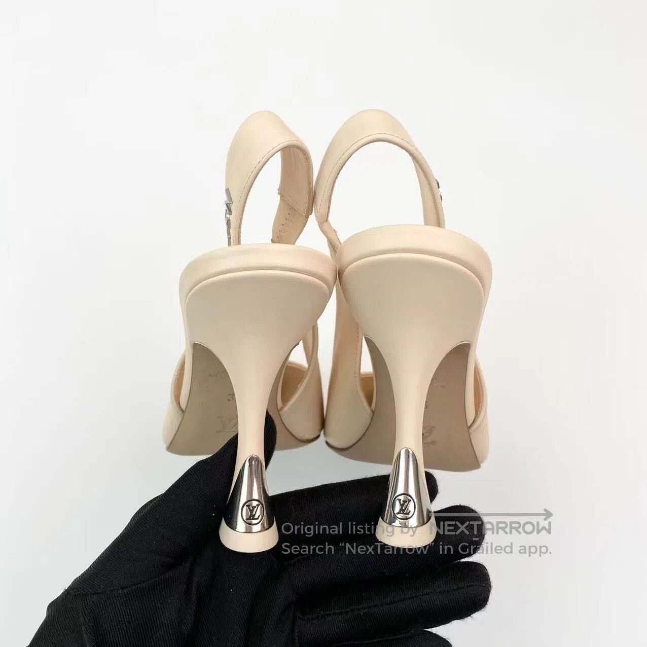 Louis Vuitton Louis Vuitton 23SS metal letter logo high heels| Size US 5.5 / IT 35.5 - 5 Thumbnail