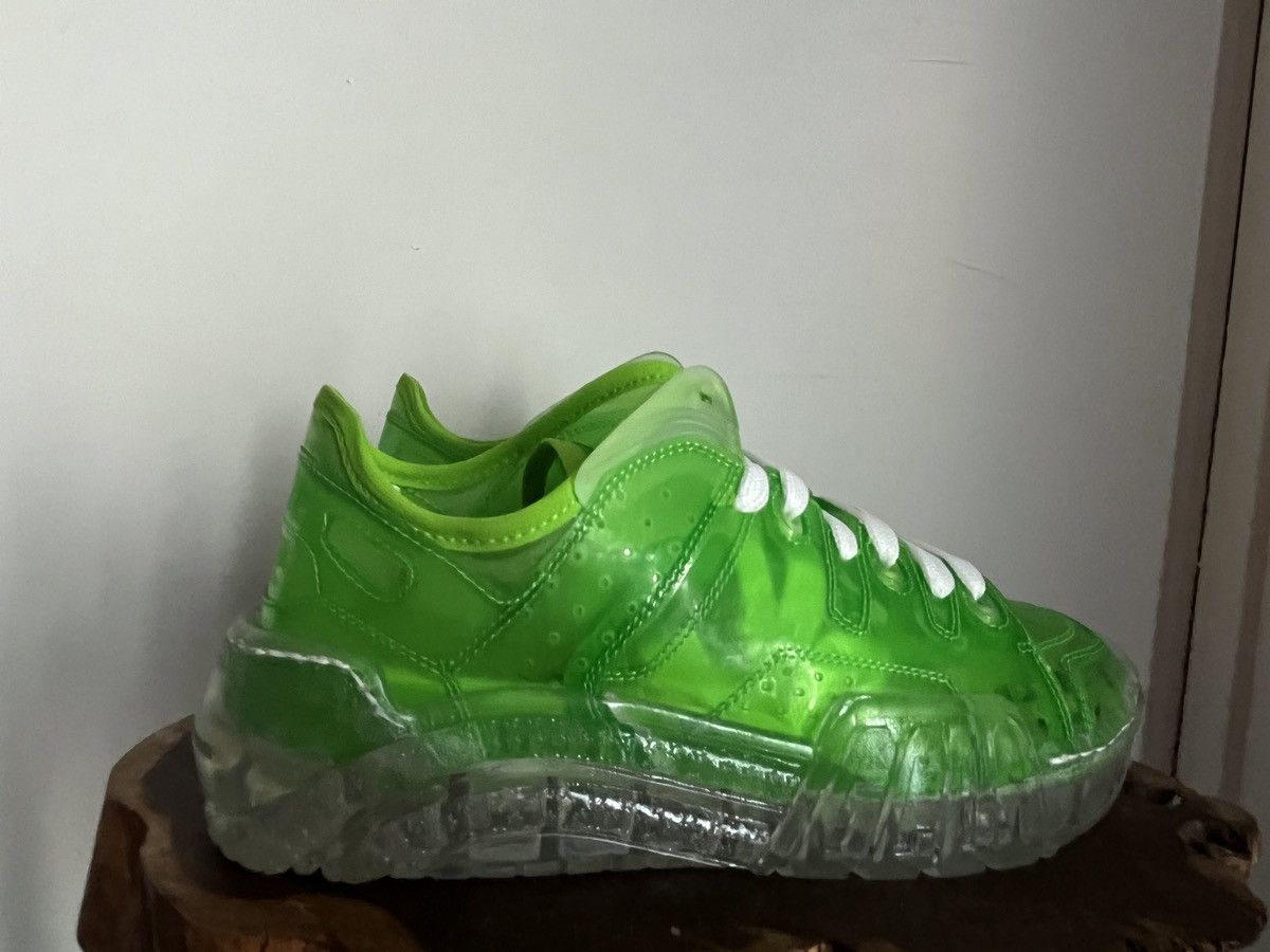 GCDS Men's GCDS In Goal We Trust Lime Transparent Sneakers 6.5/ Size US 7 / EU 40 - 4 Thumbnail