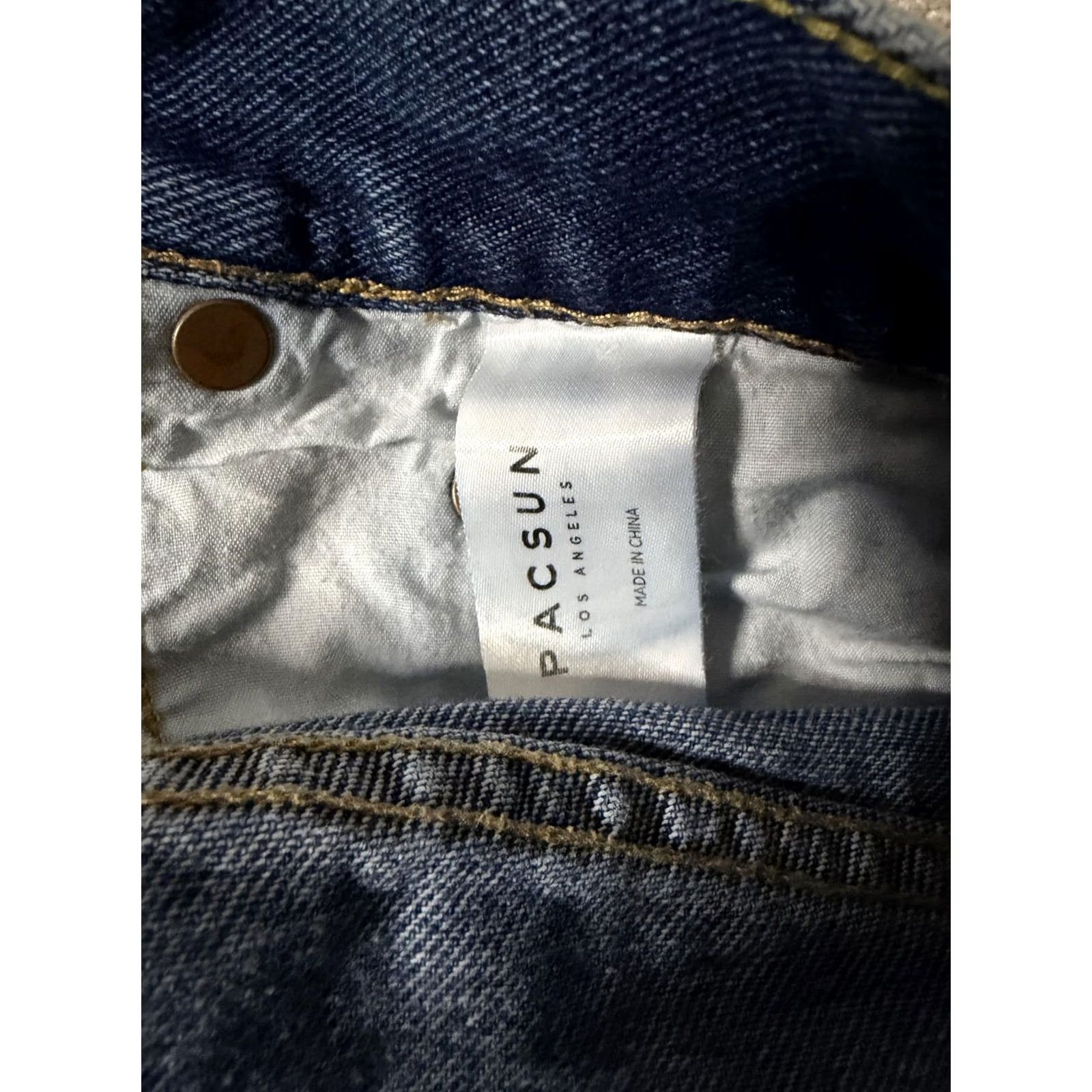 Pacsun VINTAGE PacSun Womens Shorts Blue Denim Ultra High Rise Cutoff Ripped Frayed 26 Size 26" / US 2 / IT 38 - 7 Thumbnail