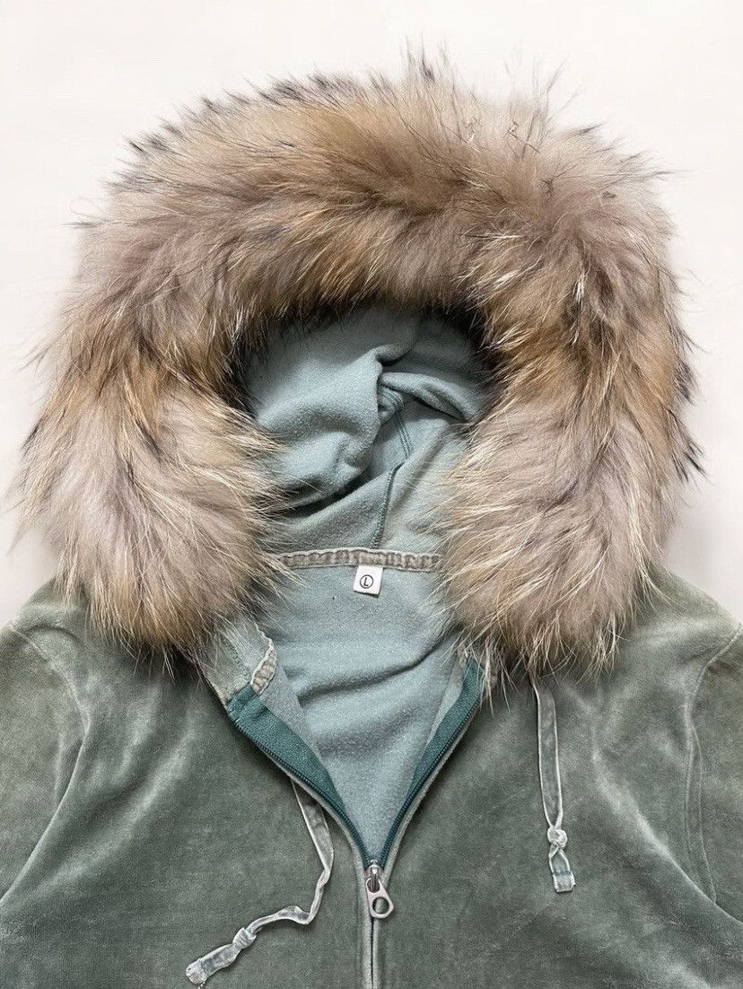 Japanese Brand Velvet LGB If Six Was Nine Style Faux Fur Zip Hoodie Size L / US 10 / IT 46 - 3 Thumbnail