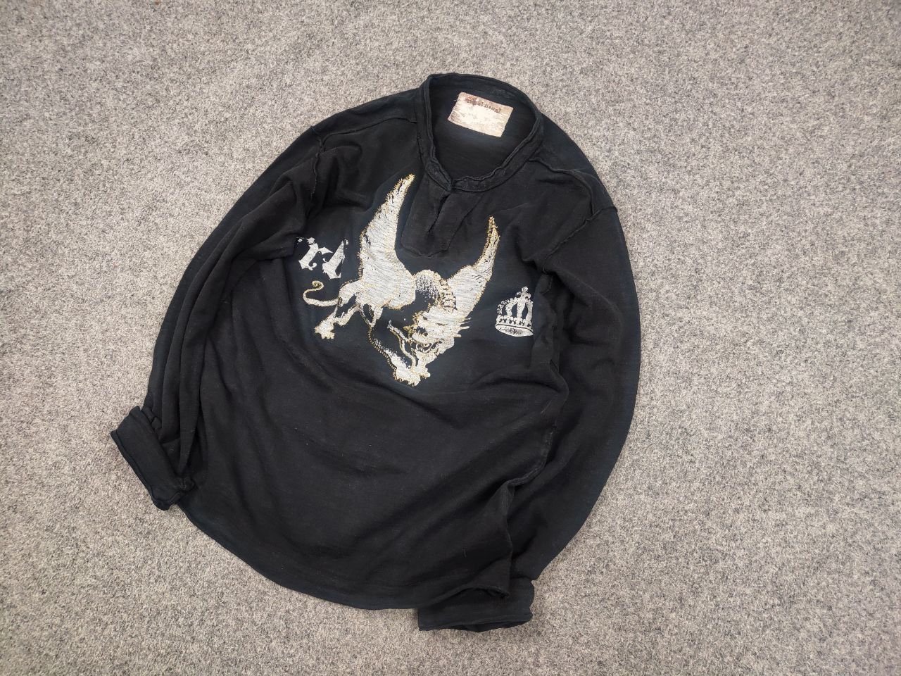 Le Grande Bleu (L.G.B.) Vintage l.g.b. Japanese Style Logo Faded Black long sleeve Size US M / EU 48-50 / 2 - 4 Thumbnail