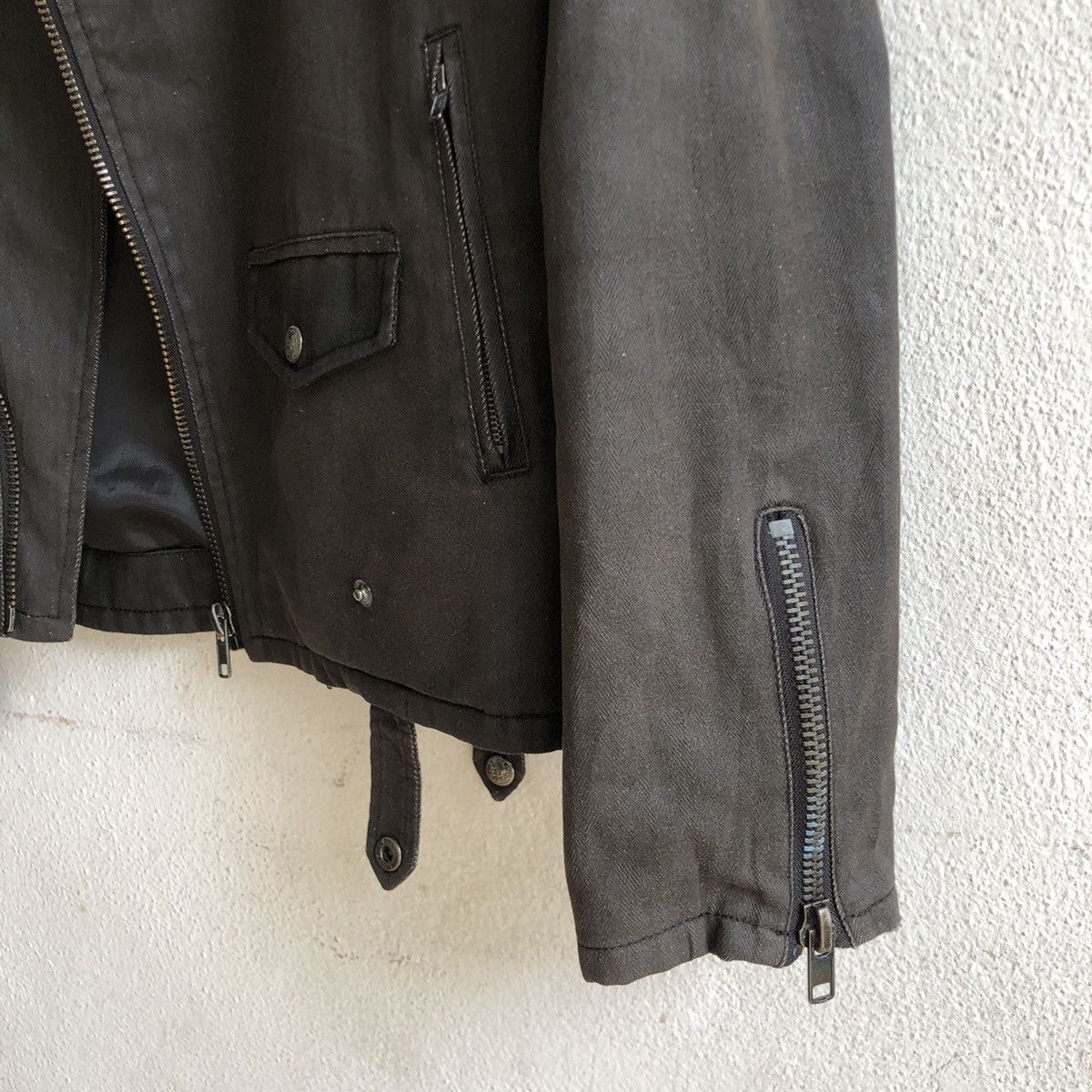 Japanese Brand AGATE denim biker jacket Size US L / EU 52-54 / 3 - 9 Thumbnail
