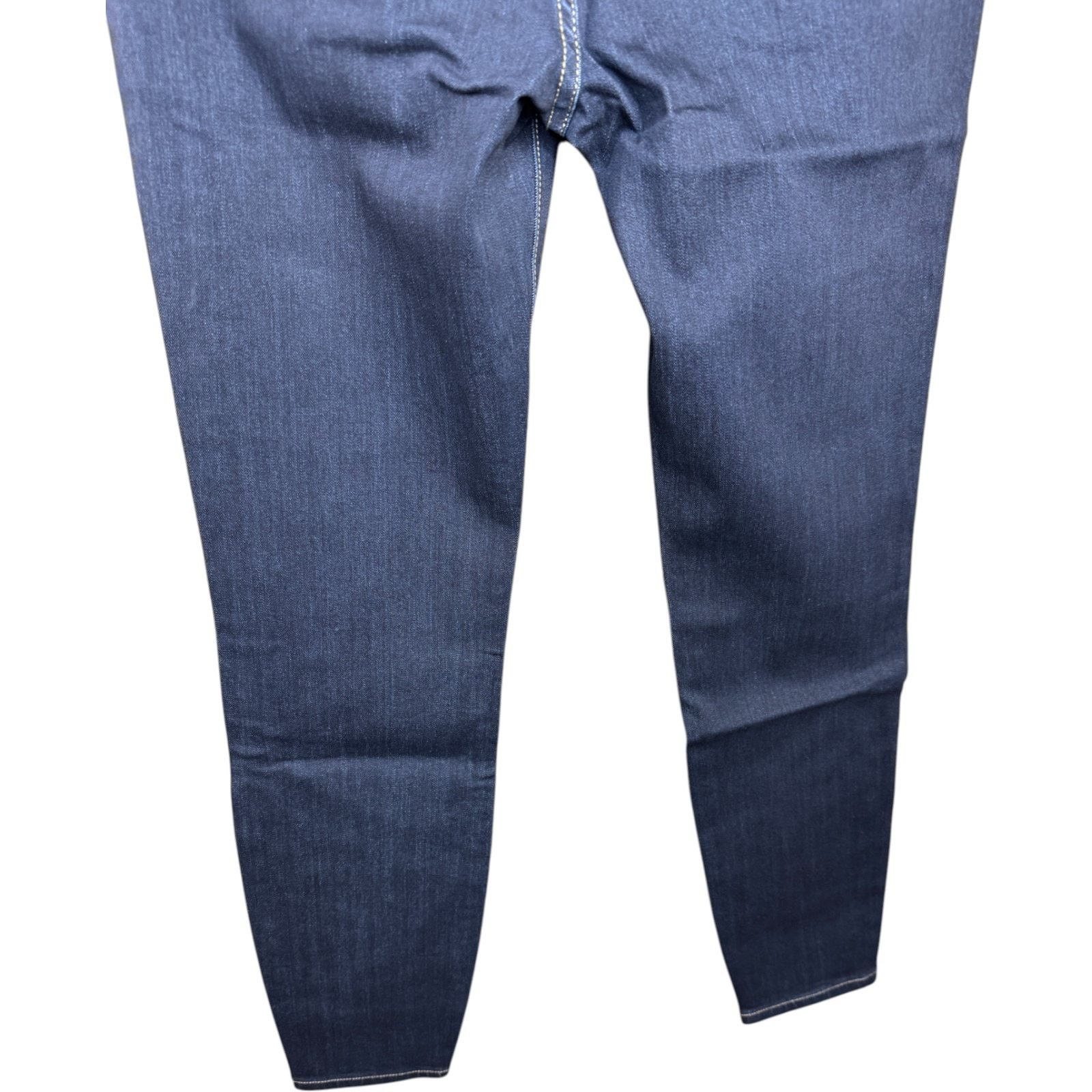 Warpweft Company Warp + Weft 8/29 Skinny High Rise Jeans Indigo Stretch Size 30" / US 8 / IT 44 - 3 Thumbnail