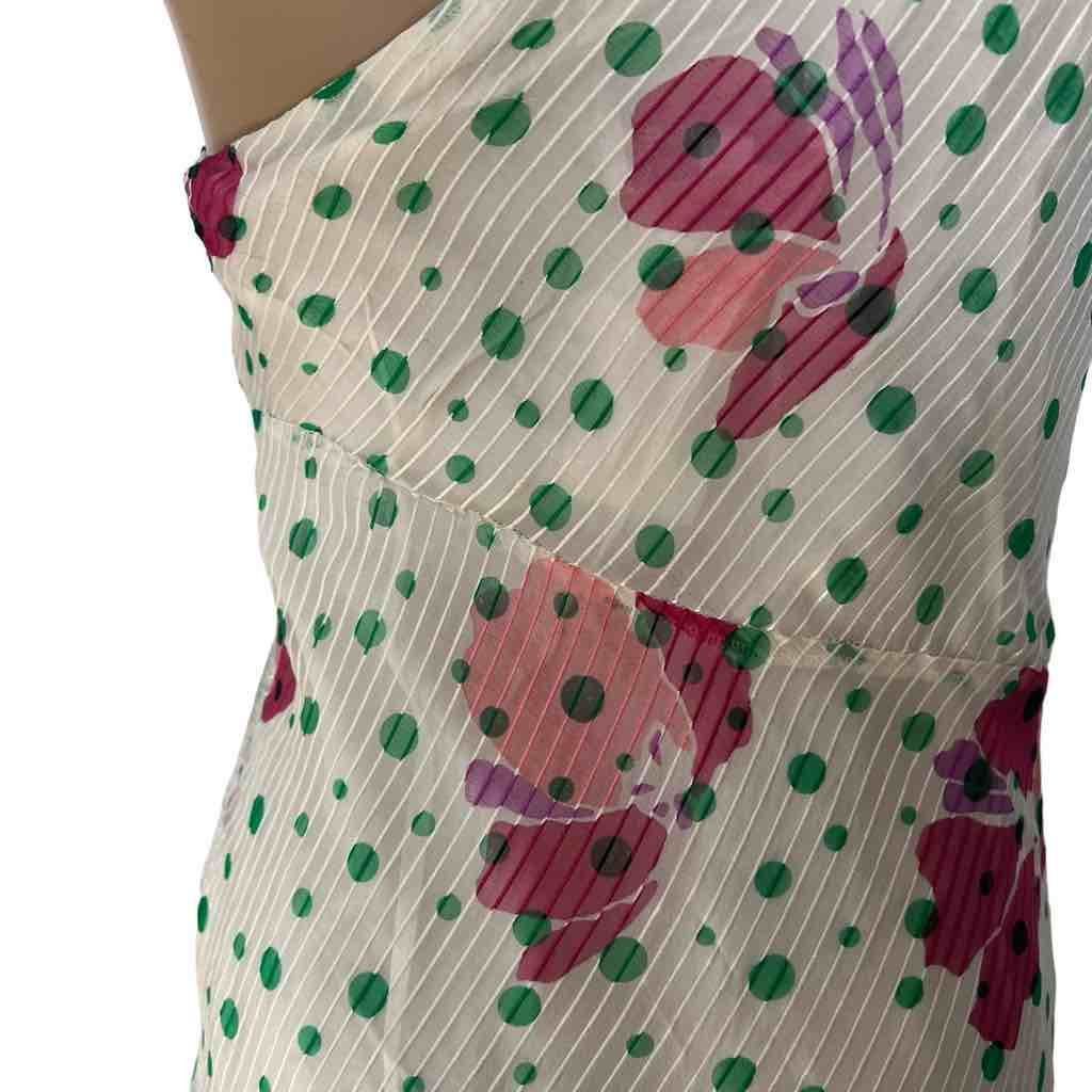 Paul & Joe NWT Paul & Joe Silk One-Shoulder Floral Asymmetrical Dress Size M / US 6-8 / IT 42-44 - 5 Thumbnail
