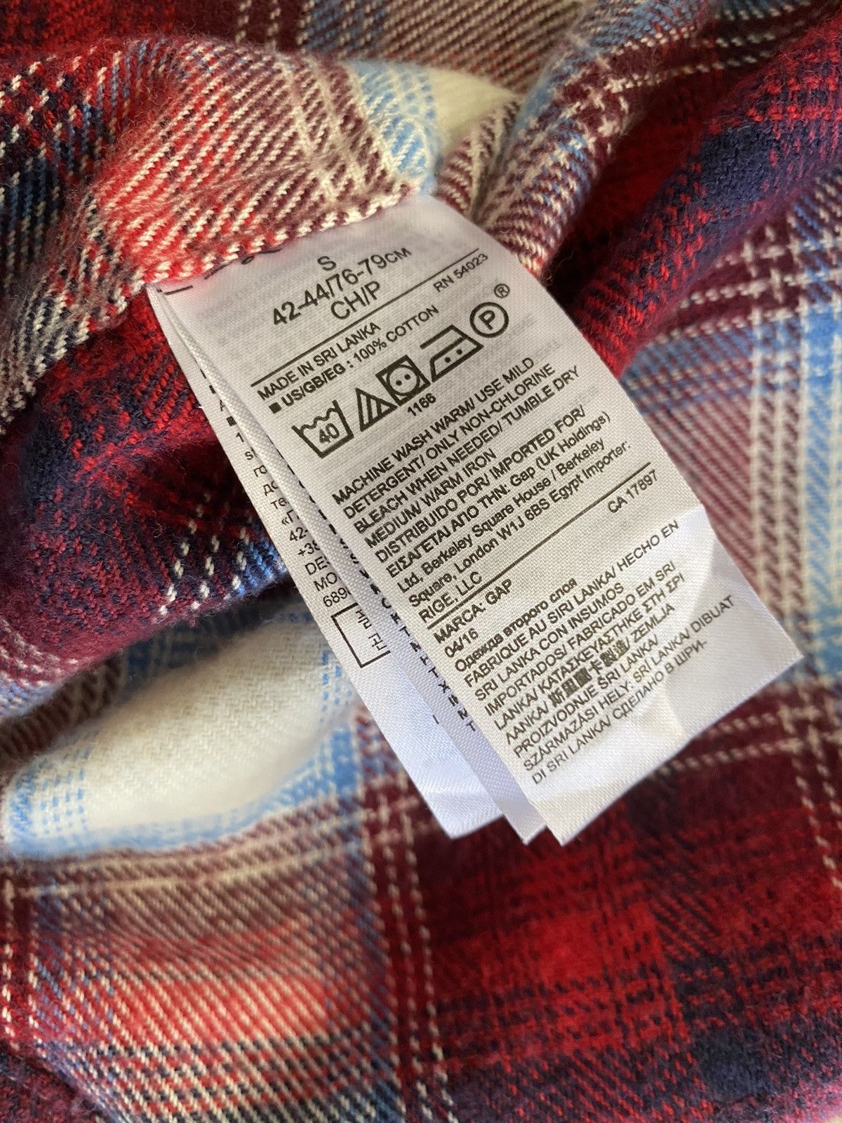 Gap × Pendleton × Vintage Vintage Discontinued GAP x Pendleton Plaid Flannel Shirt Size US S / EU 44-46 / 1 - 5 Thumbnail