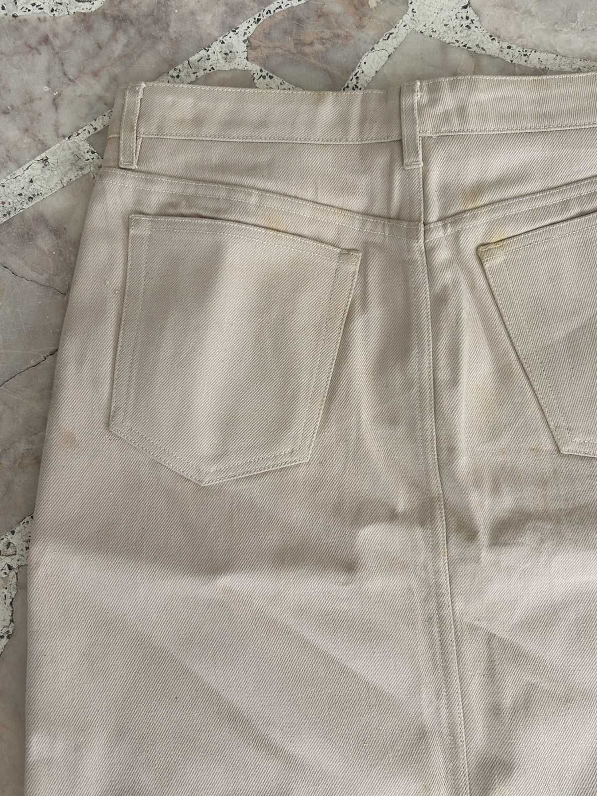 A.P.C. A.P.C Vintage Midi White Skirt Size 30" / US 8 / IT 44 - 8 Thumbnail
