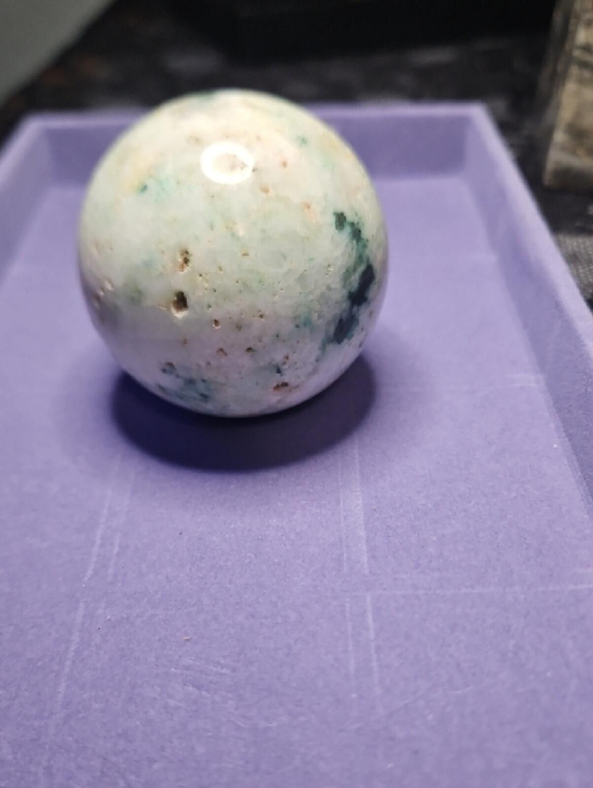 Other Polished Green-White Decorative Stone Sphere Size ONE SIZE - 2 Thumbnail