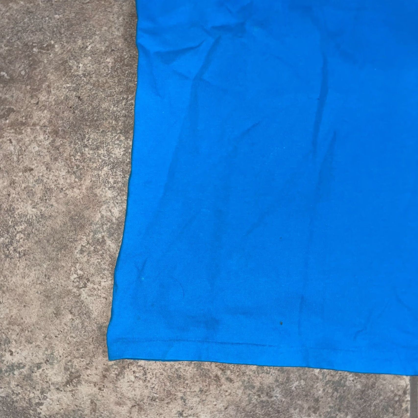 Hanes VINTAGE Hanes Beefy Tee Graphic T-Shirt Men Large Blue USA 90s Stitch Mens Size US L / EU 52-54 / 3 - 3 Thumbnail