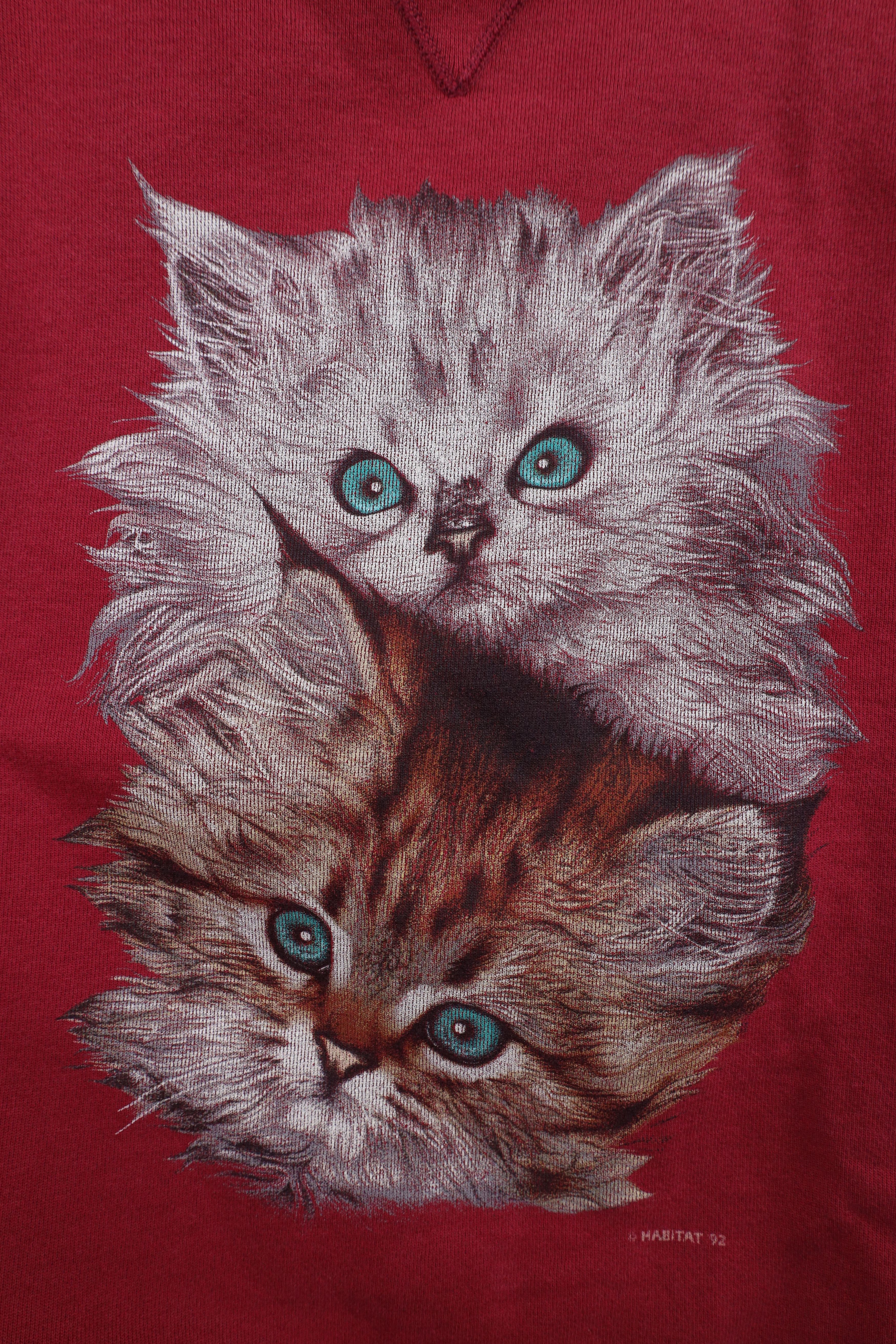 Vintage Vintage 90s Streetwear Cat Kitten Cat Lady Sweatshirt USA Size M / US 6-8 / IT 42-44 - 4 Thumbnail