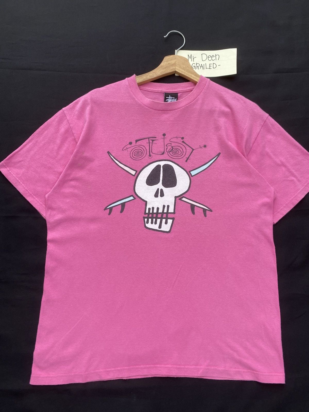 Stussy Rare Vintage 00s Stussy Skull Logo Tshirt Size US M / EU 48-50 / 2 - 5 Thumbnail
