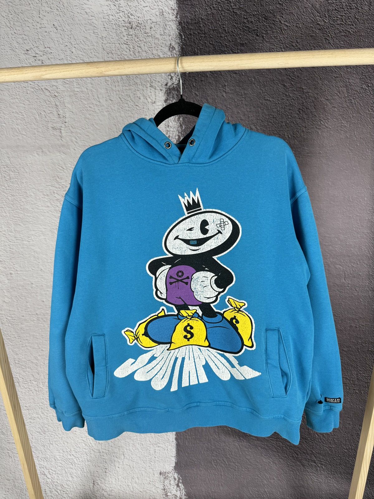 Southpole Vintage SouthPole Distressed Skateboard Heavy Cotton Hoodie Size US L / EU 52-54 / 3 - 1 Thumbnail