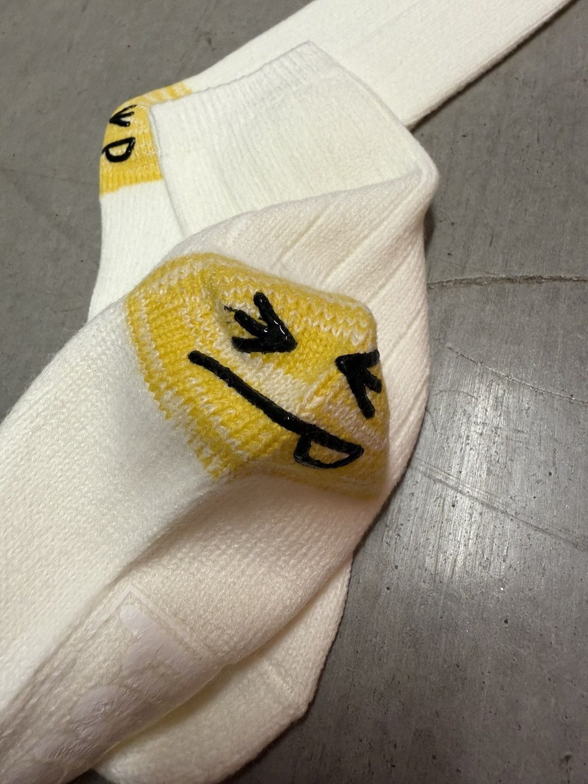 Imran Potato Imran Potato Happy Heel Knit Socks White Size ONE SIZE - 2 Thumbnail