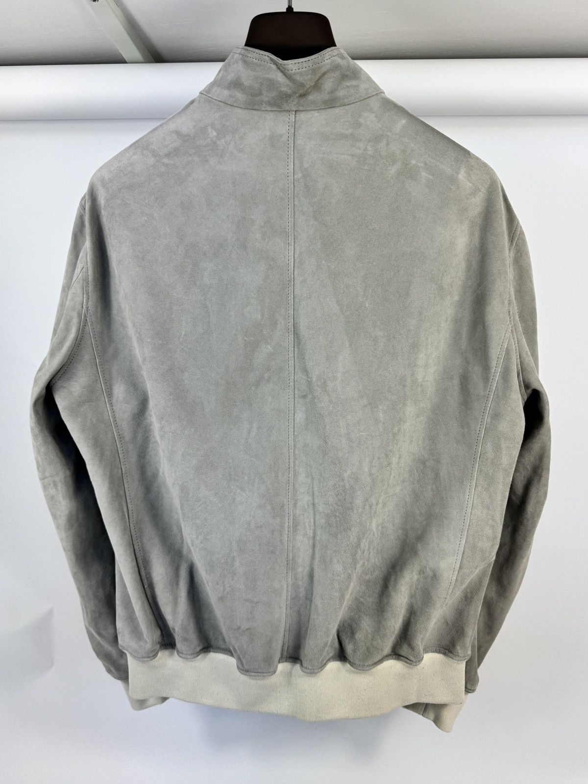 Eleventy Two-Buttoned-Pockets Suede Regular-Fit Leather Jacket Size US XL / EU 56 / 4 - 2 Thumbnail