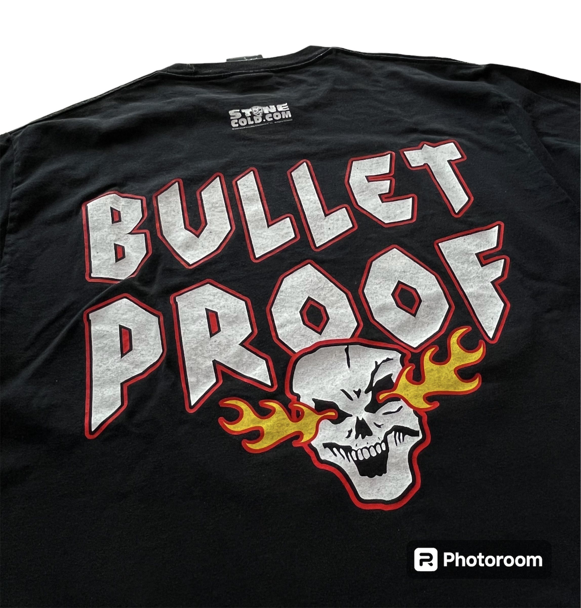 WWE Vintage 2003 Stone Cold Bullet Proof WWE WWF Tshirt Size US L / EU 52-54 / 3 - 4 Thumbnail