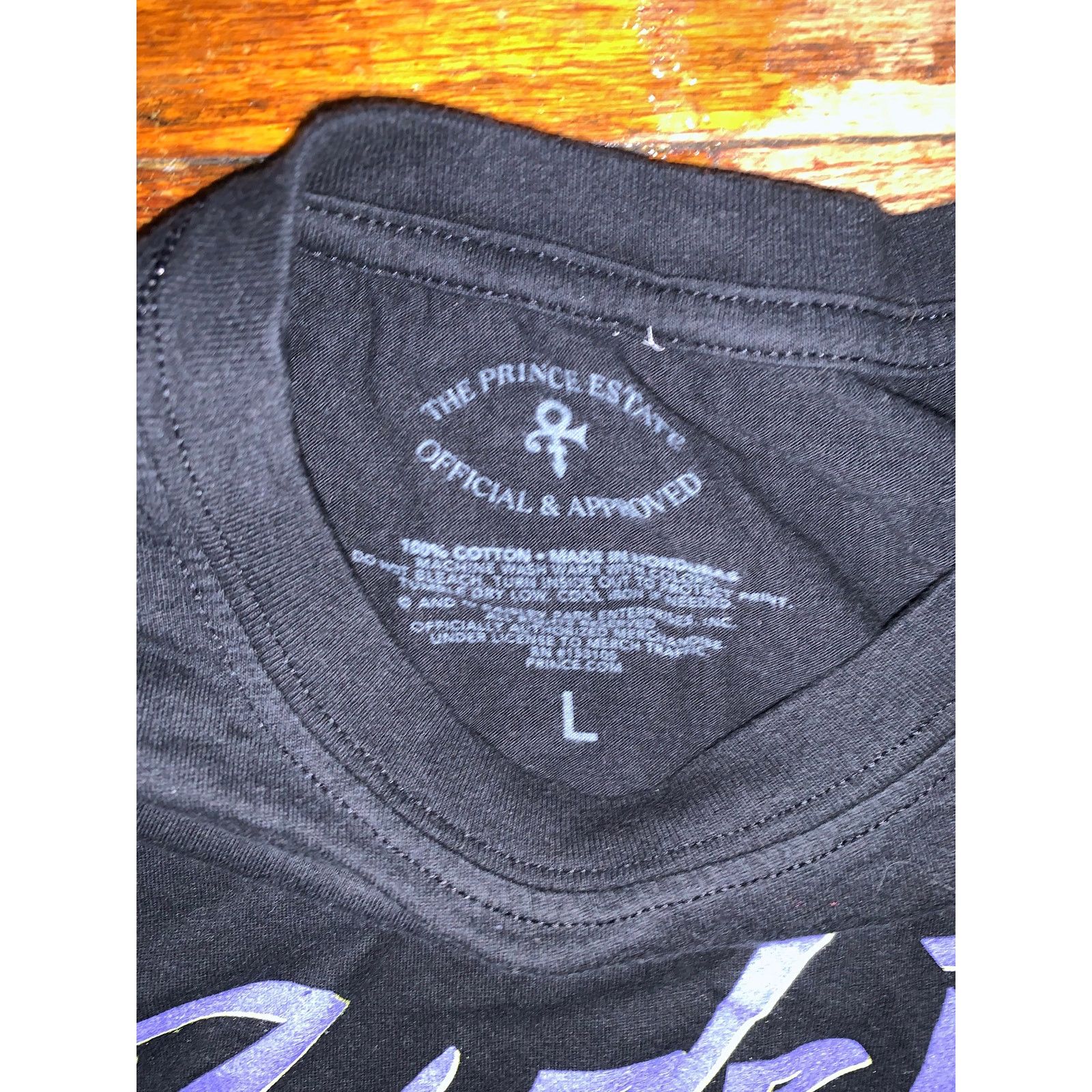 Prince Prince Purple Rain T Shirt Large Black Graphic Tee Size US L / EU 52-54 / 3 - 3 Thumbnail