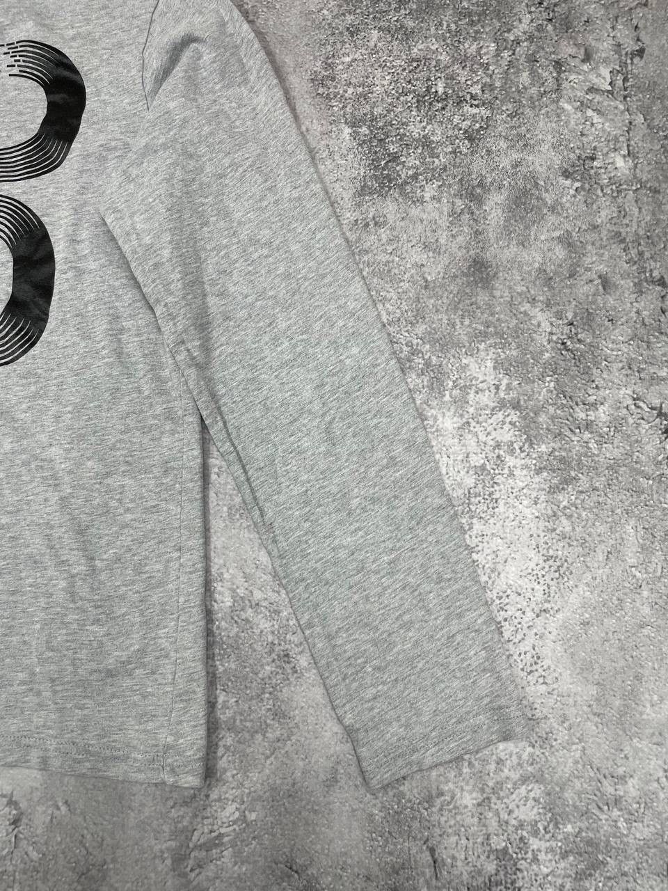 Benetton Benetton Men Long Sleeve T-Shirt Regular Fit Grey Size XS Size US XS / EU 42 / 0 - 4 Thumbnail