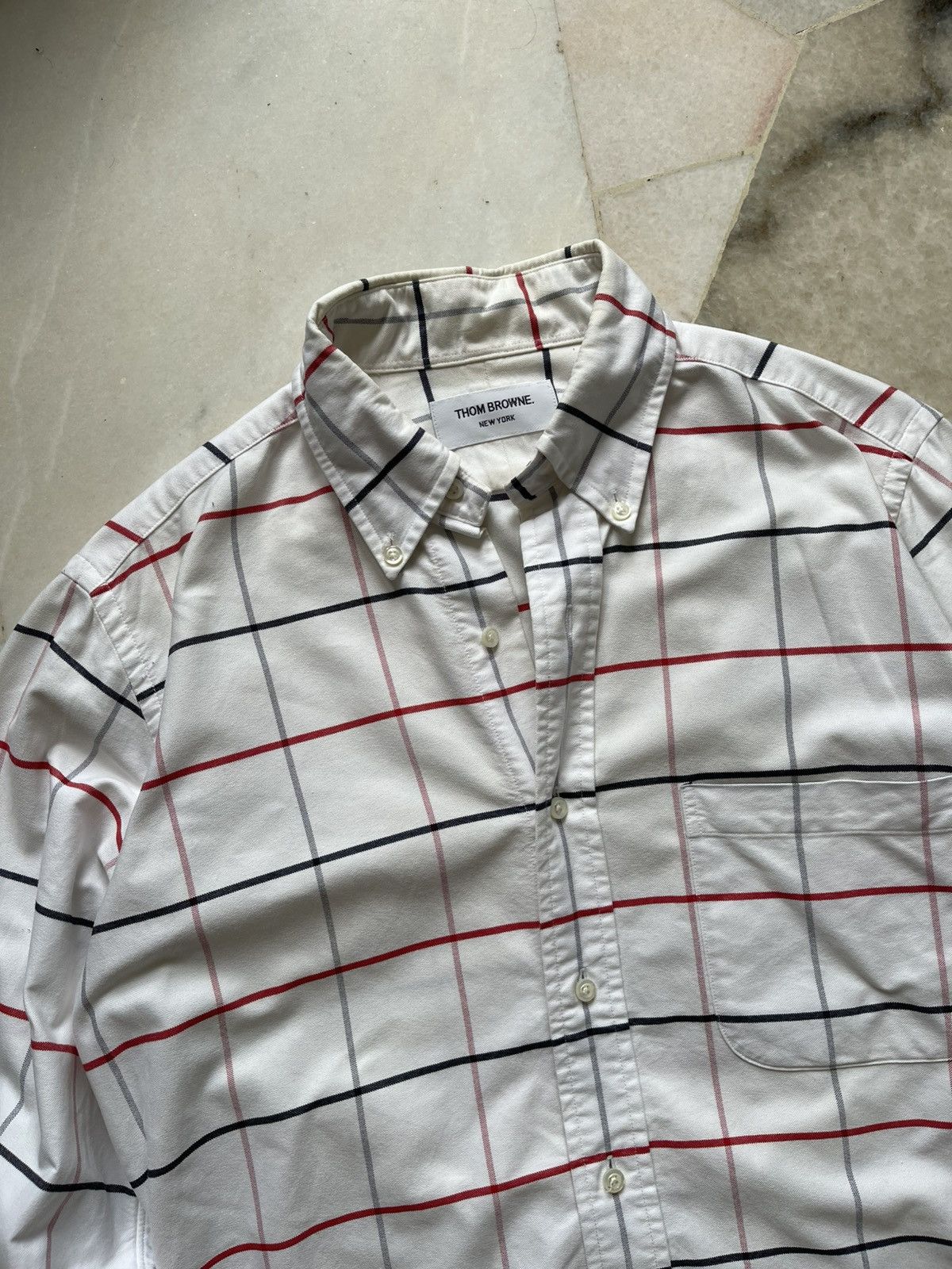 Thom Browne Thom Browne Oxford Plaid Shirt Size US M / EU 48-50 / 2 - 2 Thumbnail