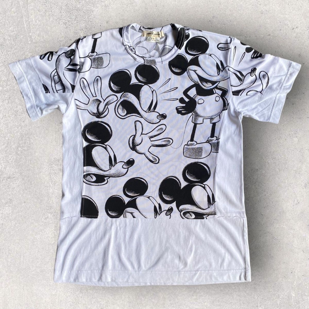 Comme des Garcons SS21 Micky Mouse Cut And Sew T Shirt Size US M / EU 48-50 / 2 - 1 Thumbnail